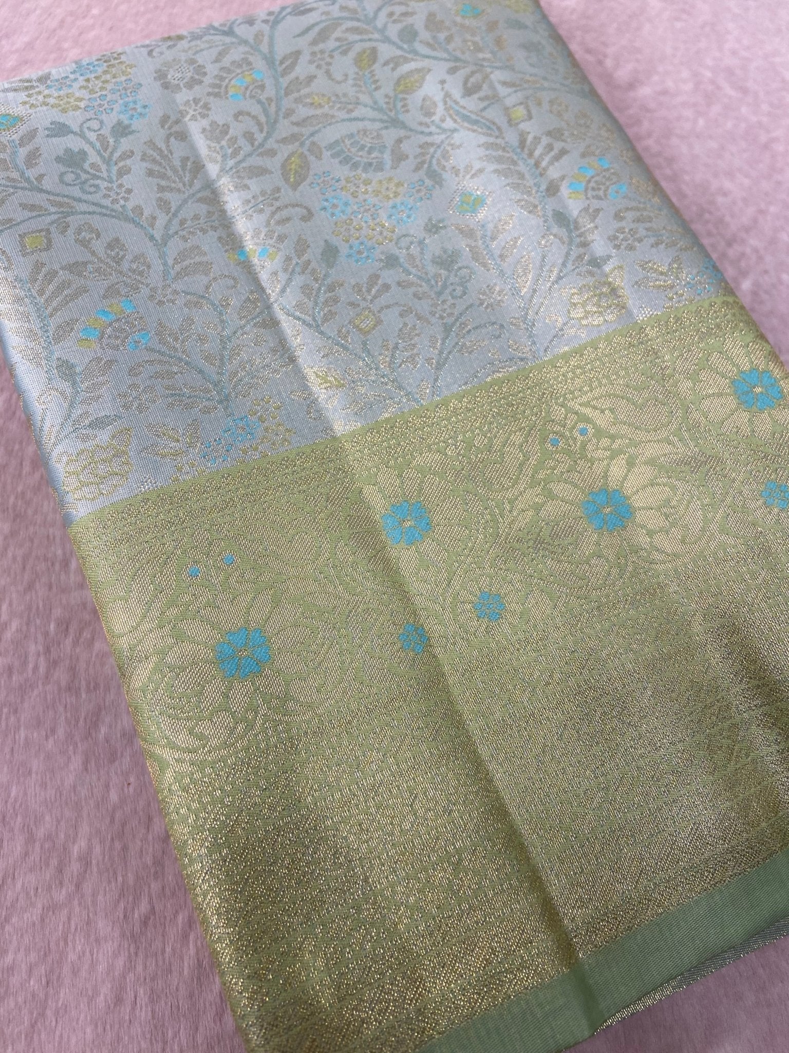 Bridal Semi Tissue Silk Saree - Kanjeevaram Silk Mandir