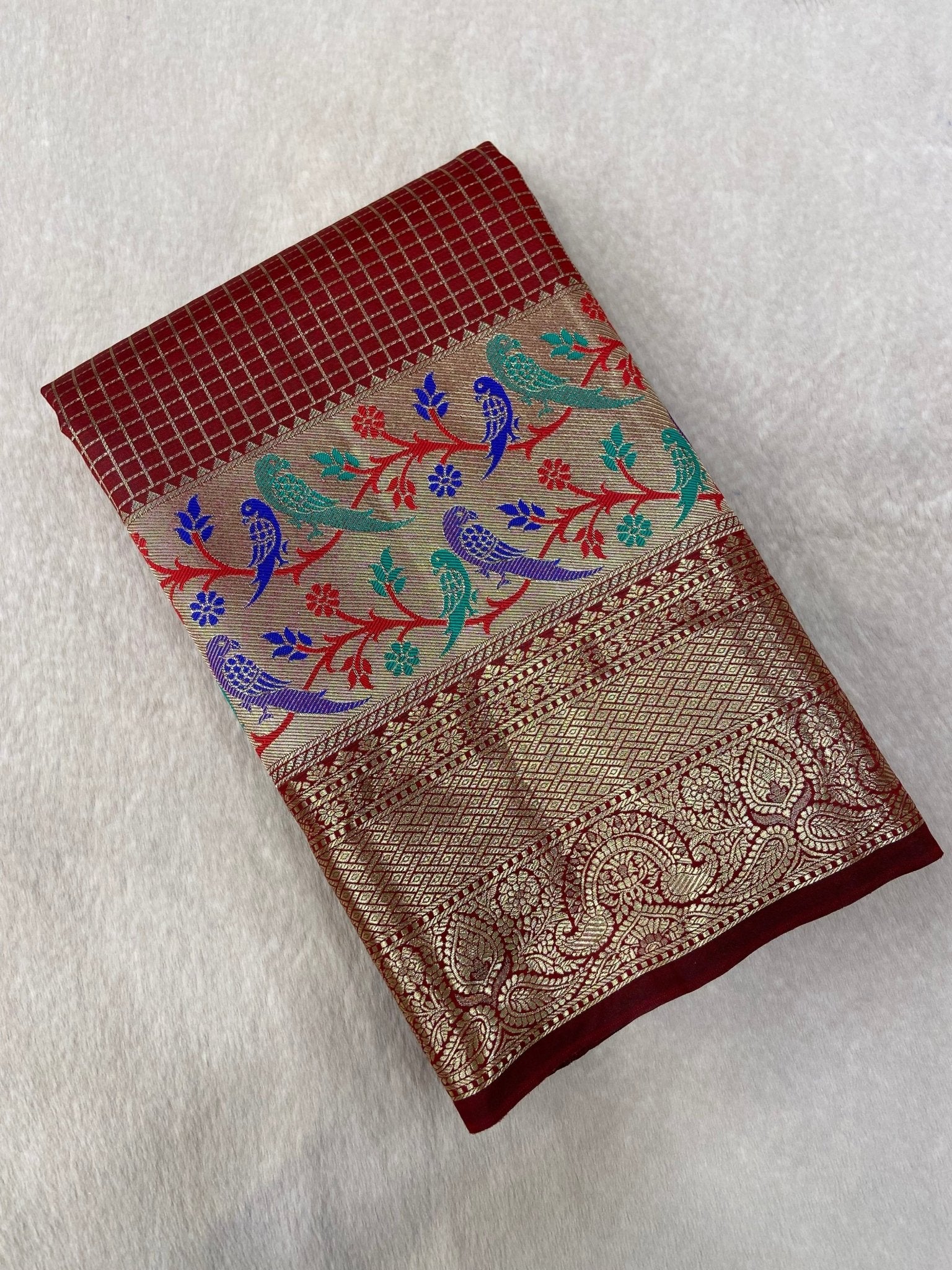 Bridal Semi Tissue Silk Saree - Kanjeevaram Silk Mandir