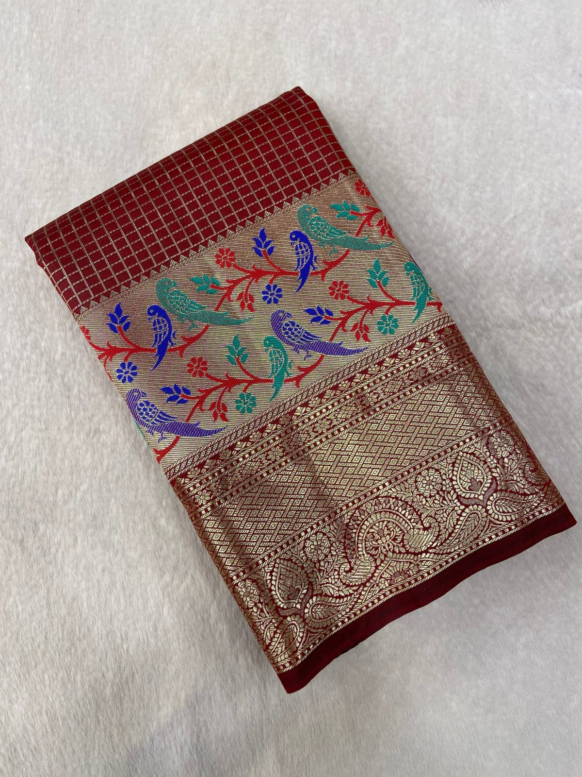 Bridal Semi Tissue Silk Saree - Kanjeevaram Silk Mandir