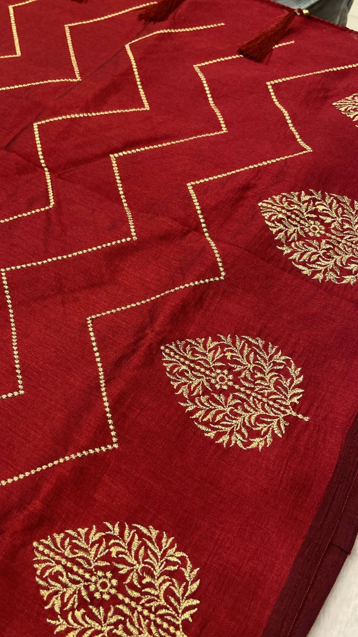 Butter Crepe Silk Saree - Kanjeevaram Silk Mandir