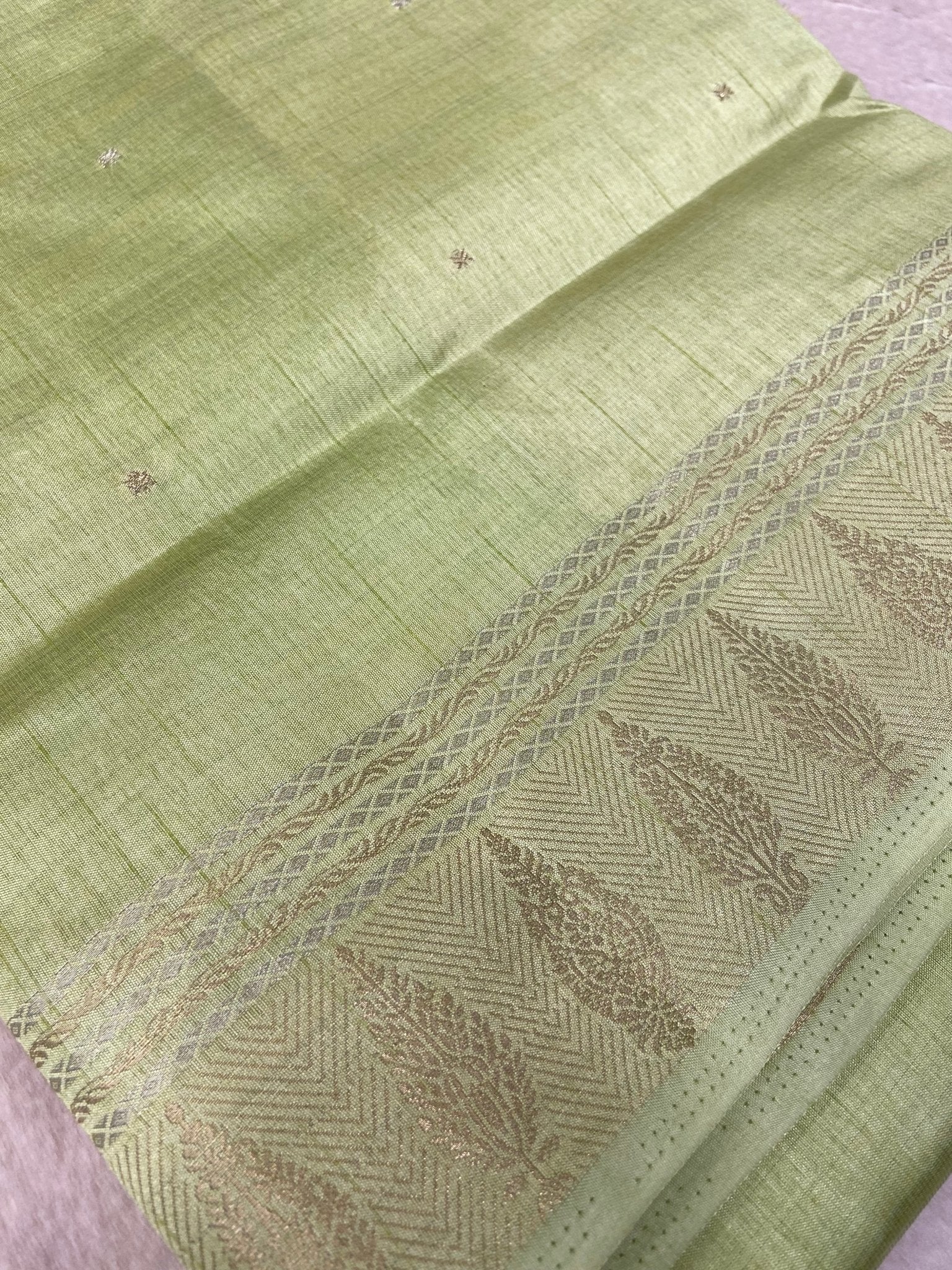 Butter Crepe Silk Saree - Kanjeevaram Silk Mandir