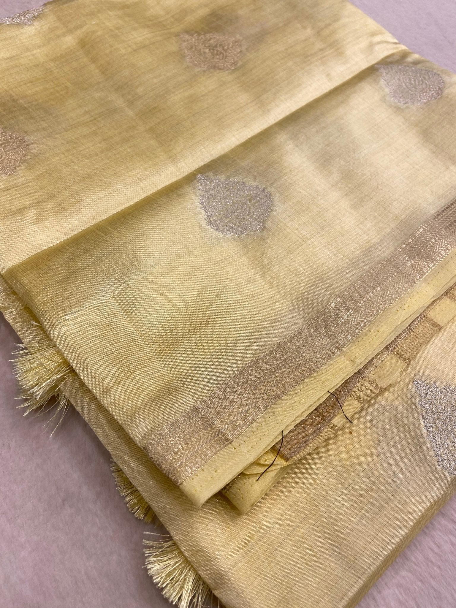 Butter Crepe Silk Saree - Kanjeevaram Silk Mandir