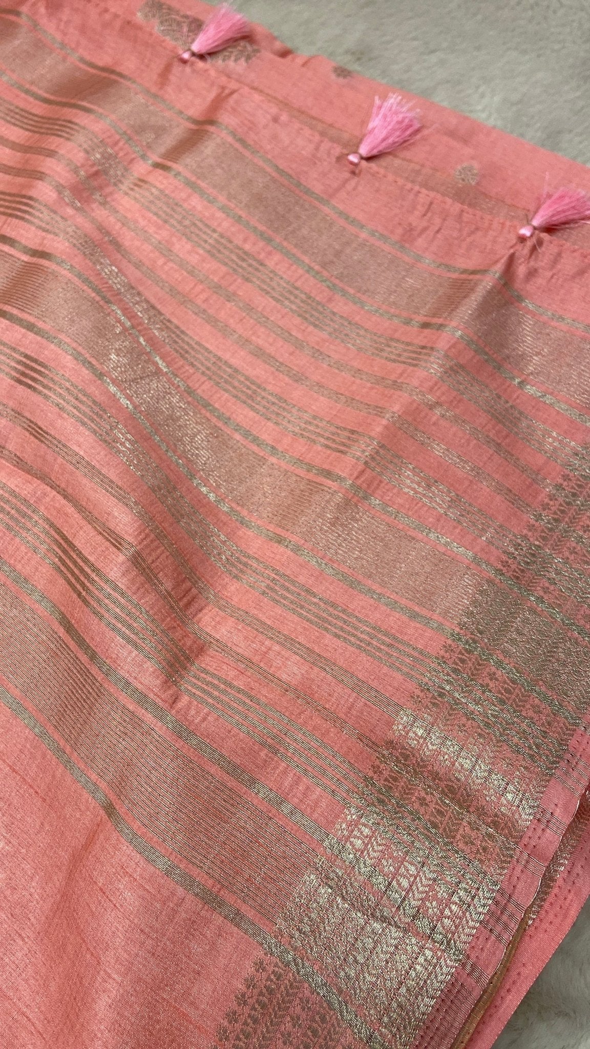 Butter Crepe Silk Saree - Kanjeevaram Silk Mandir