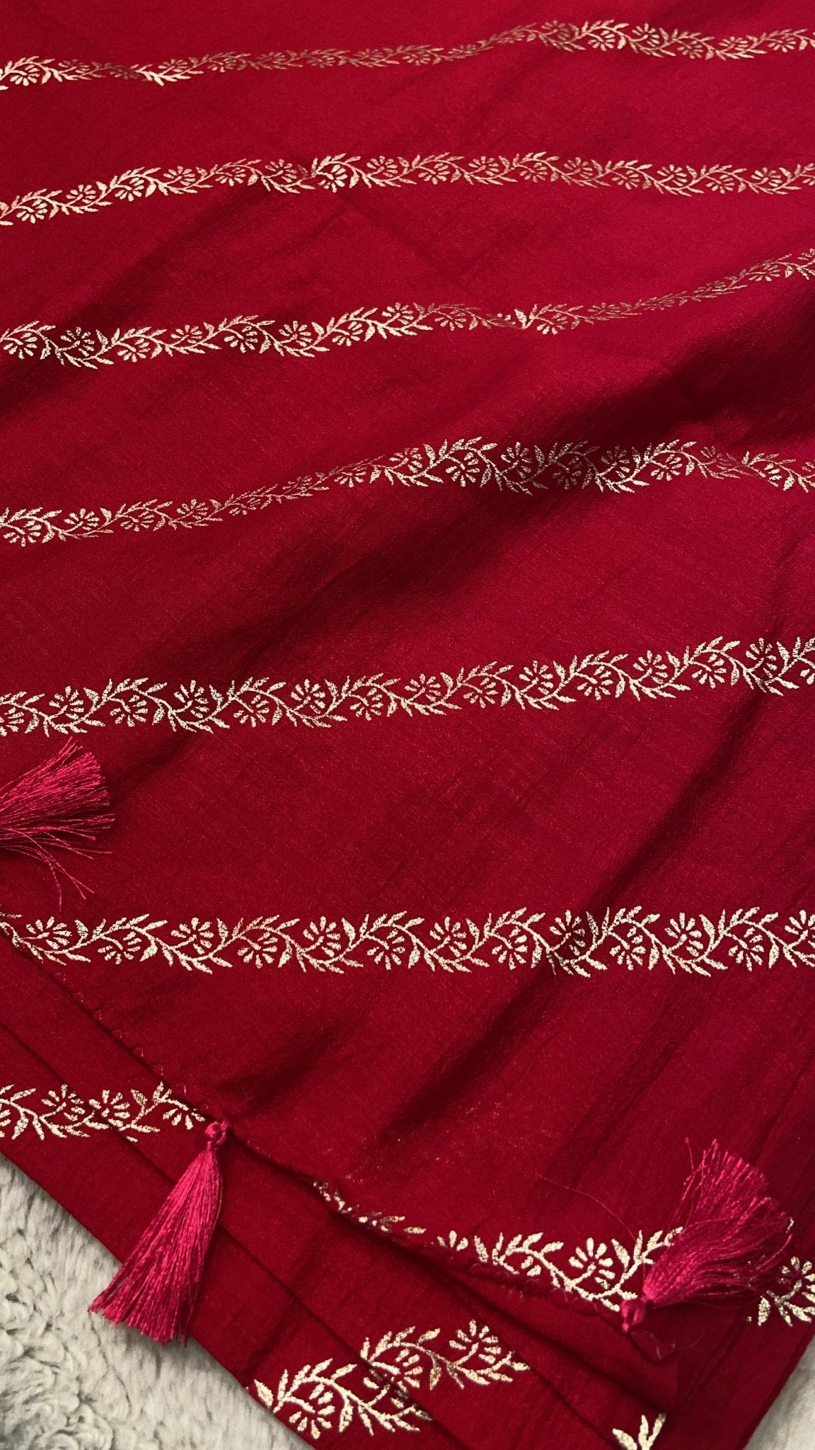 Butter Crepe Silk Saree - Kanjeevaram Silk Mandir