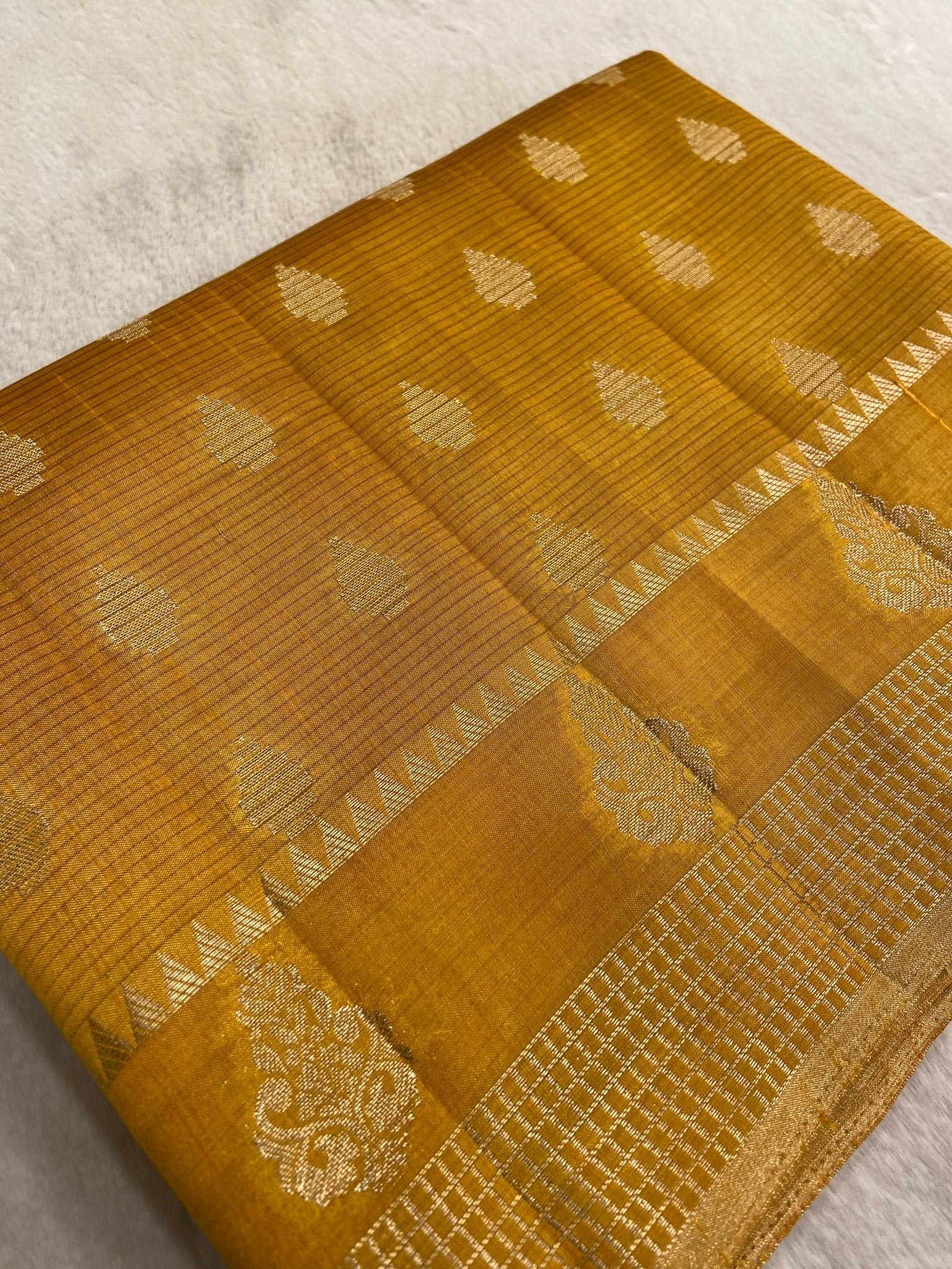 Butter Crepe Silk Saree - Kanjeevaram Silk Mandir