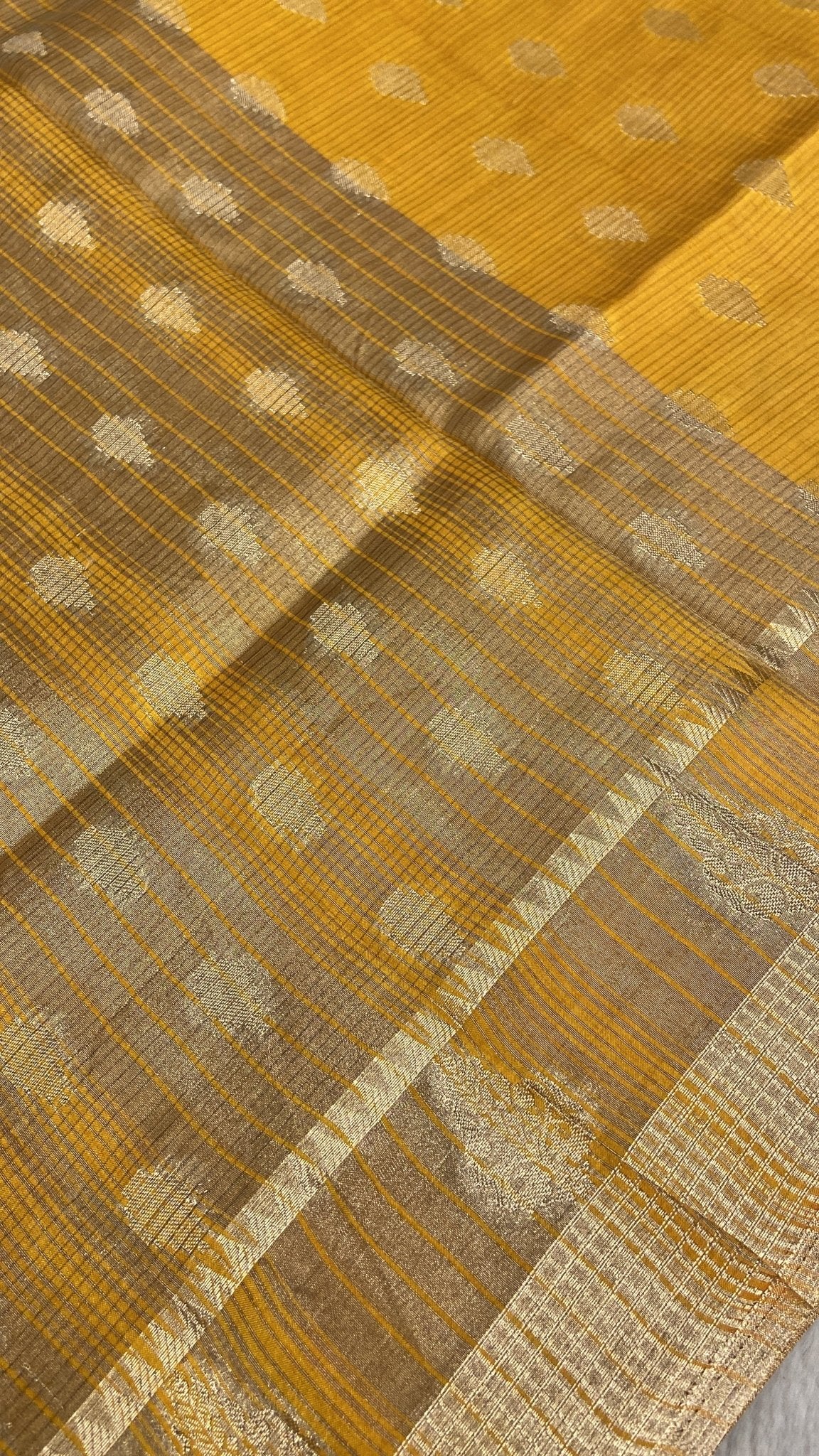 Butter Crepe Silk Saree - Kanjeevaram Silk Mandir
