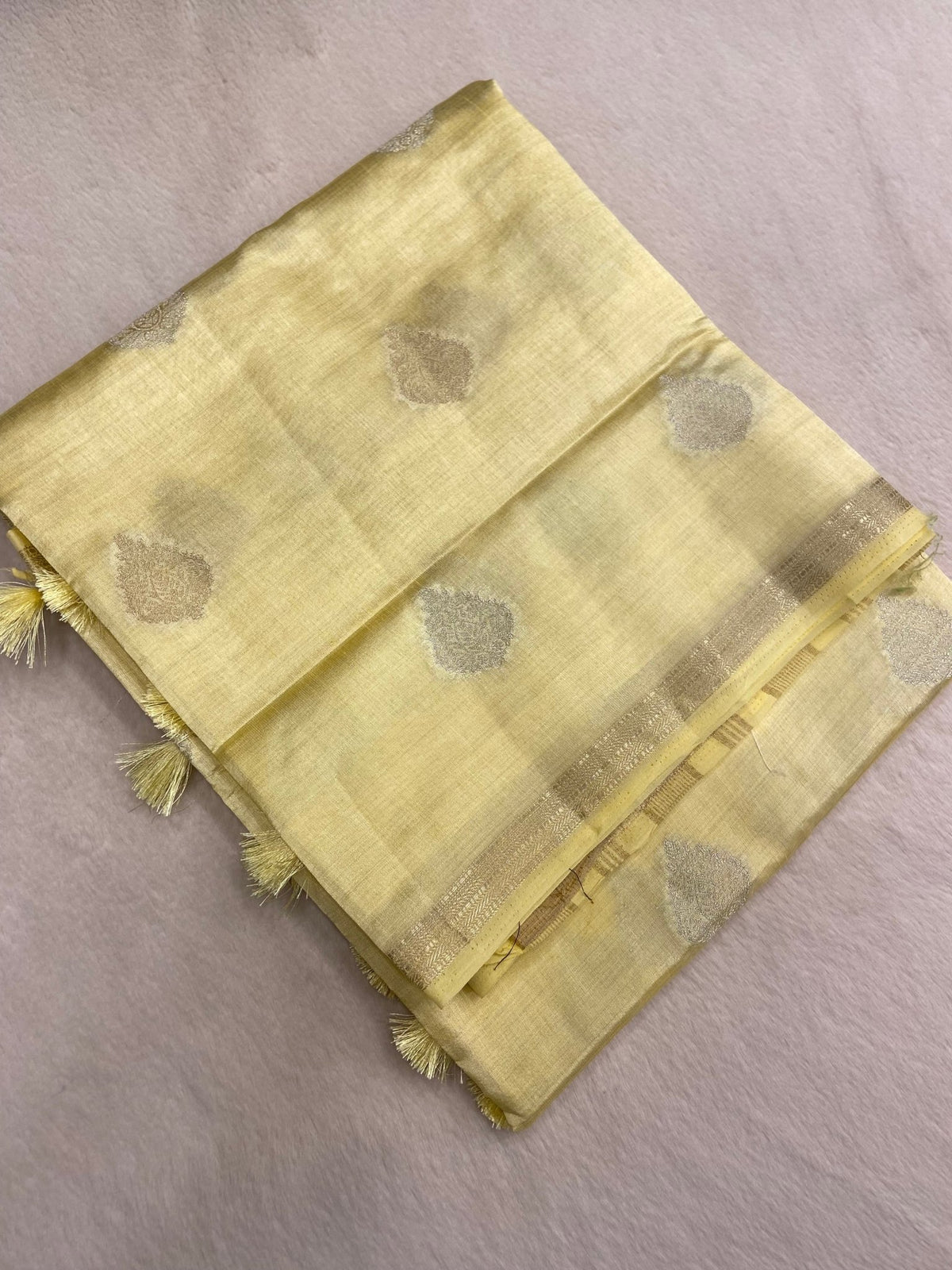 Butter Crepe Silk Saree - Kanjeevaram Silk Mandir