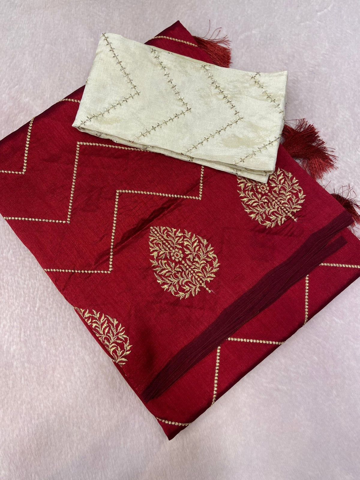 Butter Crepe Silk Saree - Kanjeevaram Silk Mandir