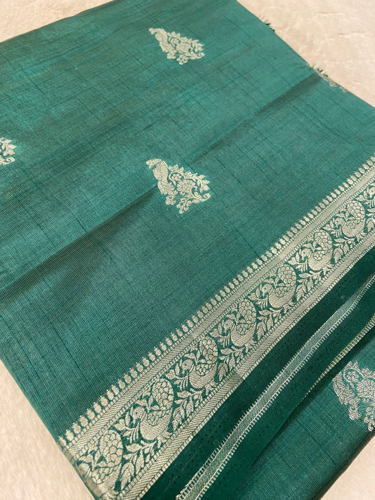 Butter Crepe Silk Saree - Kanjeevaram Silk Mandir