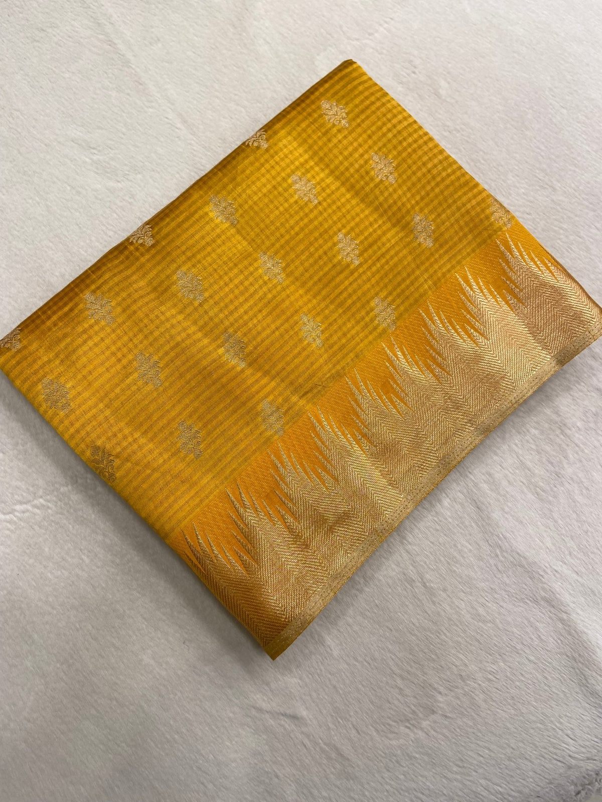 Butter Crepe Silk Saree - Kanjeevaram Silk Mandir