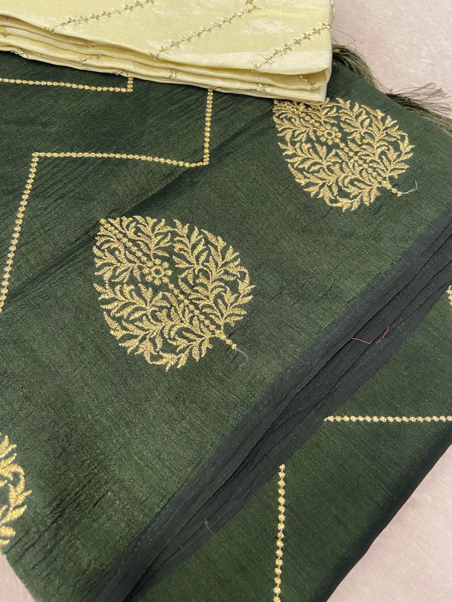 Butter Crepe Silk Saree - Kanjeevaram Silk Mandir