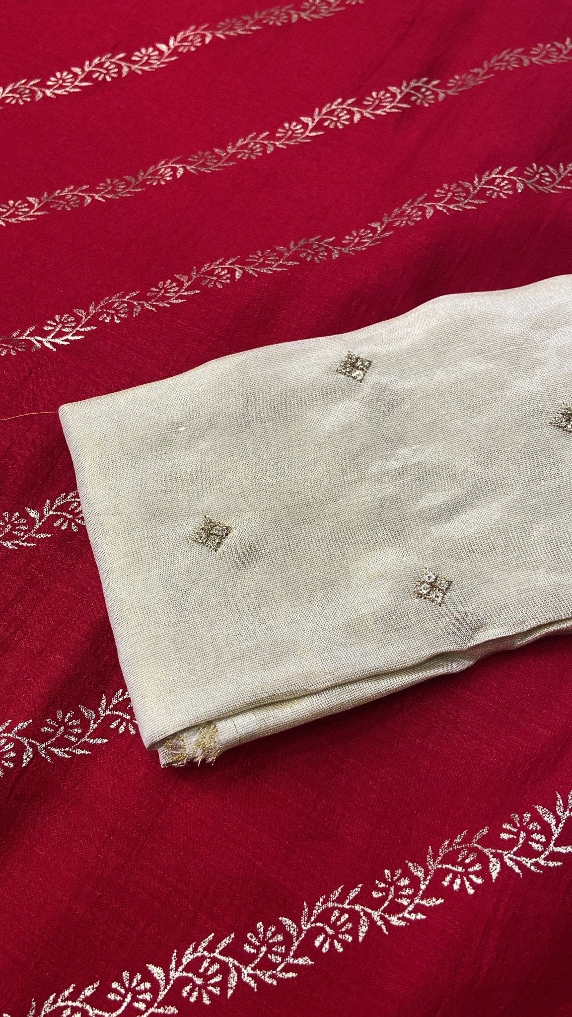 Butter Crepe Silk Saree - Kanjeevaram Silk Mandir