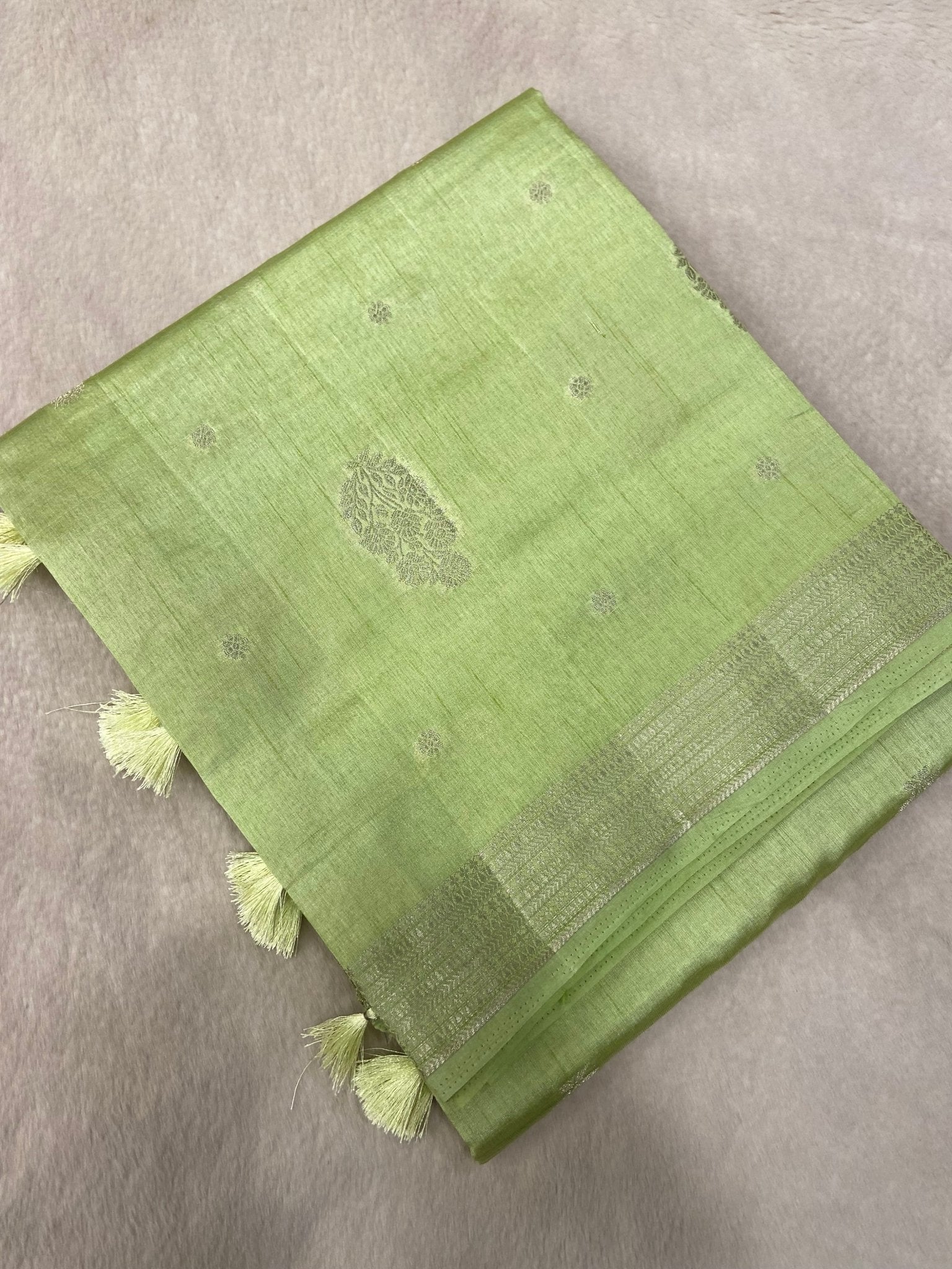 Butter Crepe Silk Saree - Kanjeevaram Silk Mandir