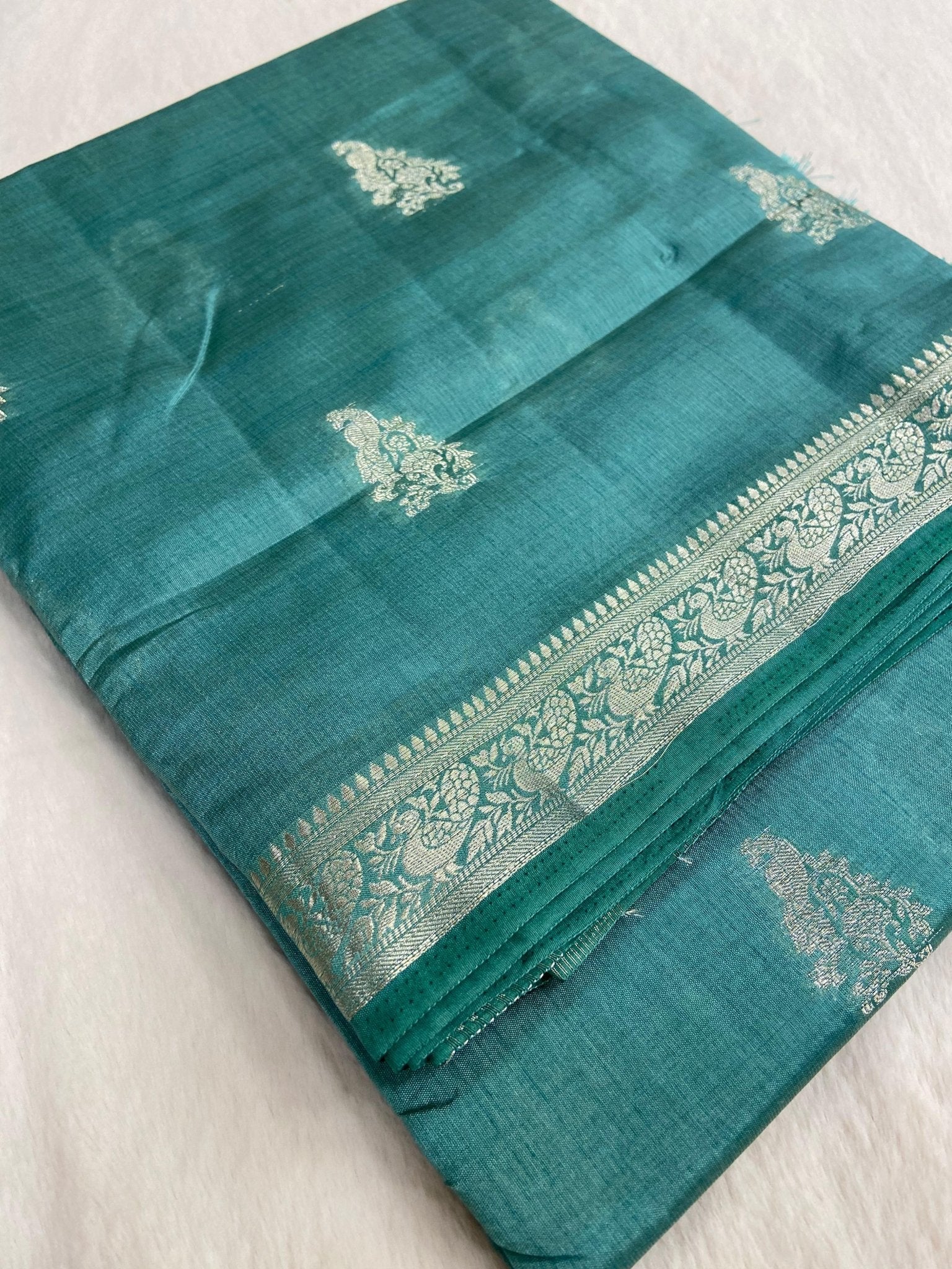 Butter crepe silk saree - Kanjeevaram Silk Mandir