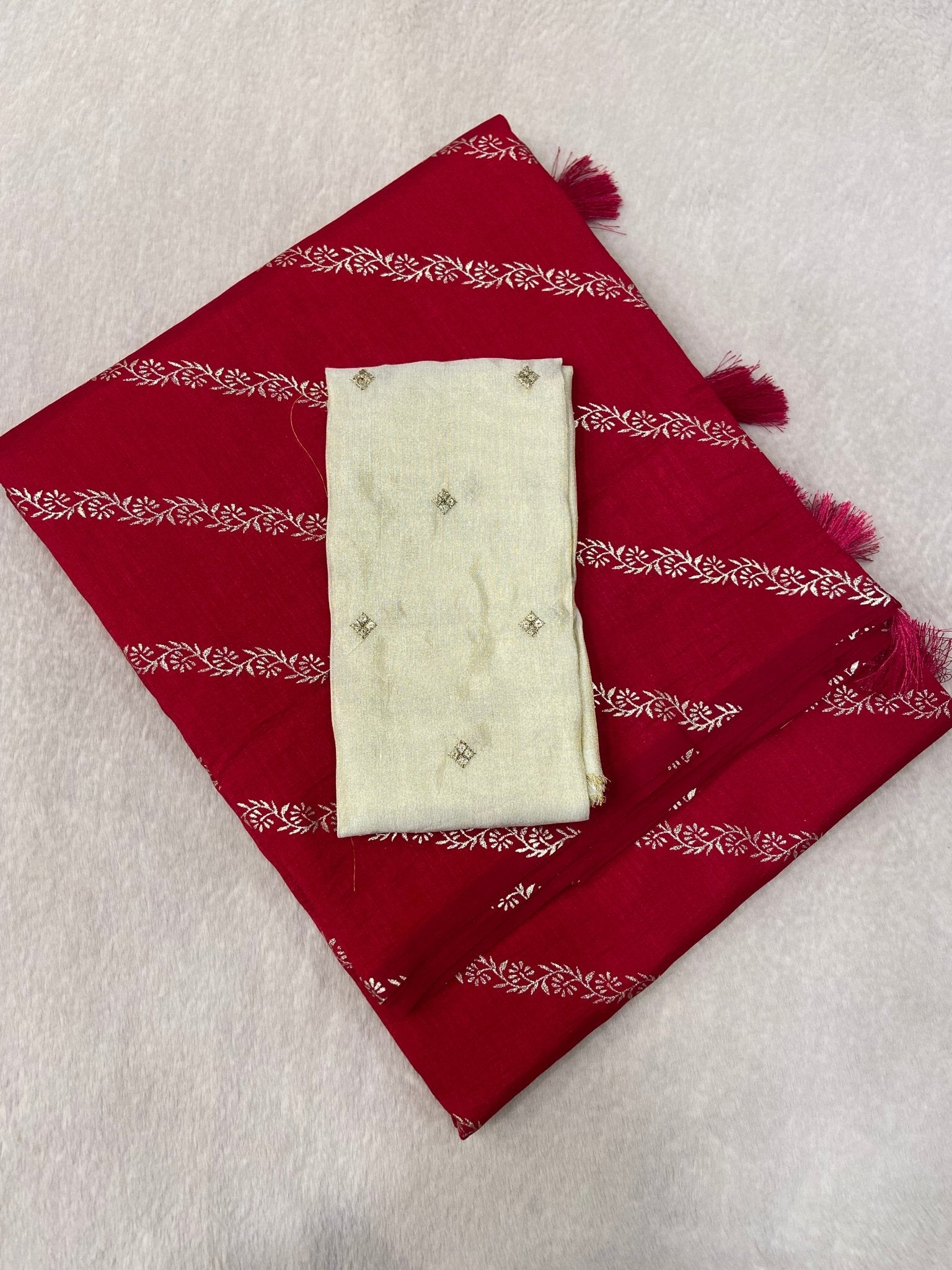 Butter Crepe Silk Saree - Kanjeevaram Silk Mandir