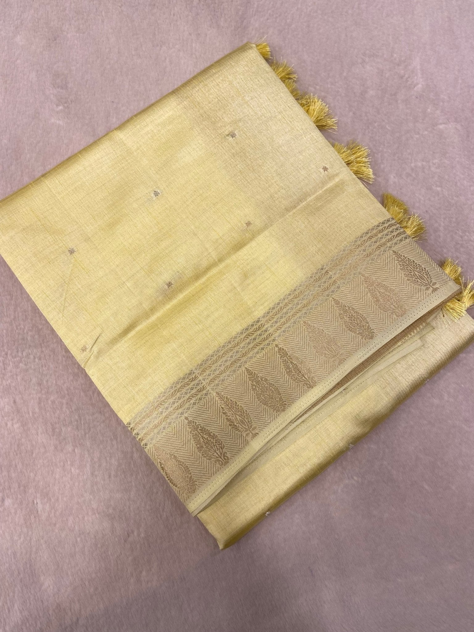 Butter Crepe Silk Saree - Kanjeevaram Silk Mandir