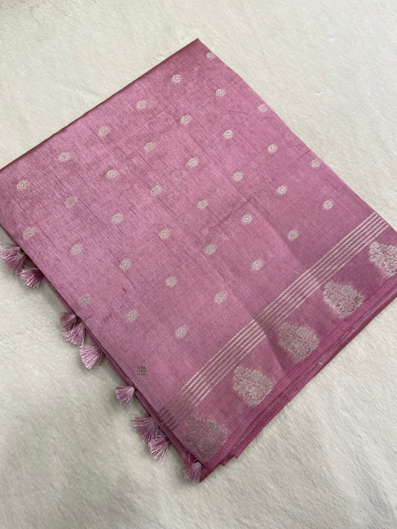 Butter Crepe Silk Saree - Kanjeevaram Silk Mandir