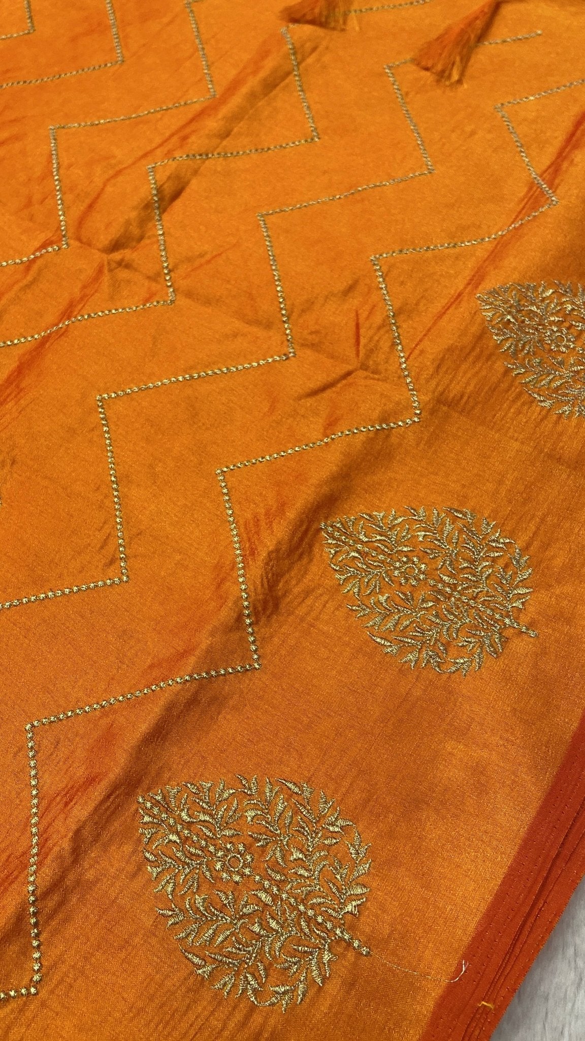 Butter Crepe Silk Saree - Kanjeevaram Silk Mandir