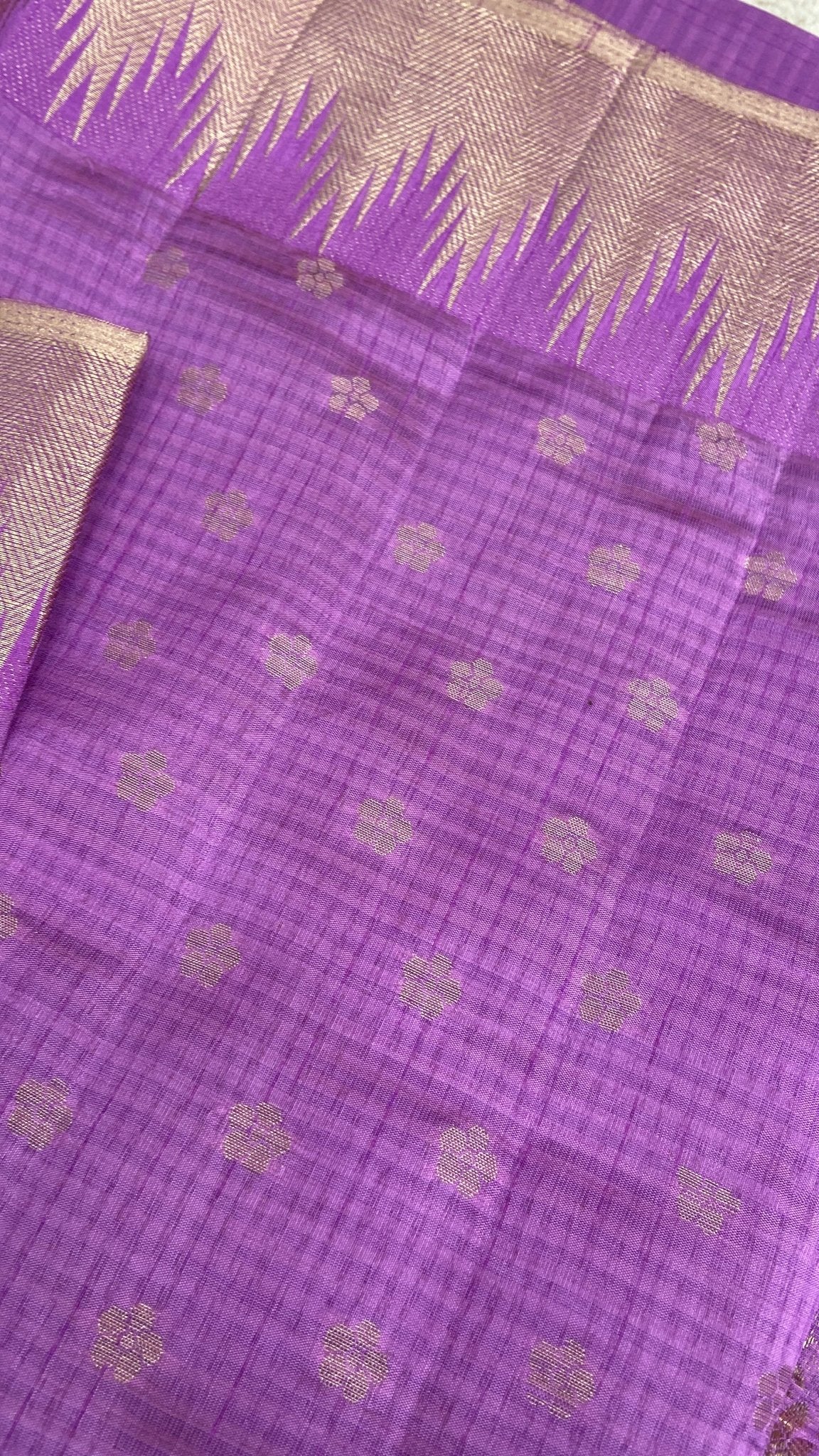 Butter Crepe Silk Saree - Kanjeevaram Silk Mandir