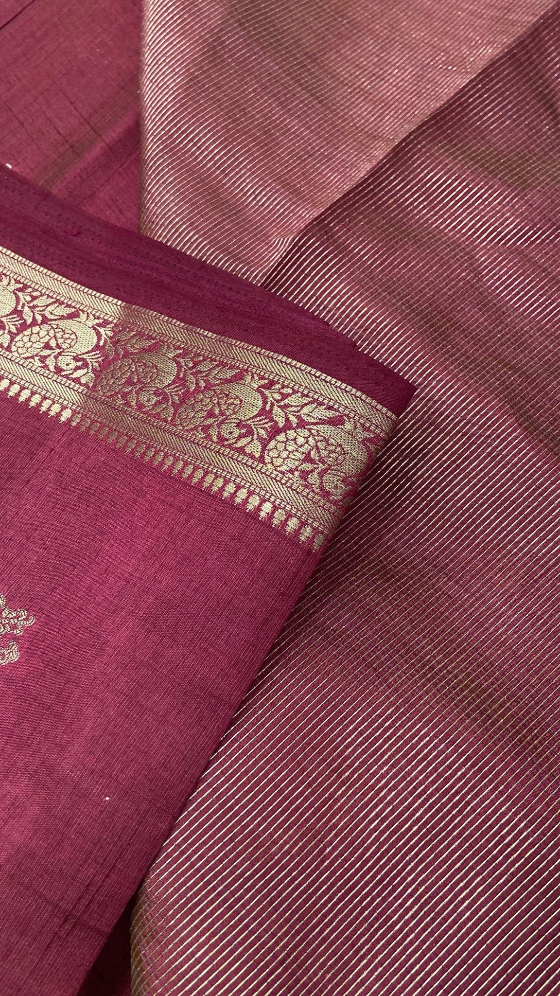 Butter Crepe Silk Saree - Kanjeevaram Silk Mandir