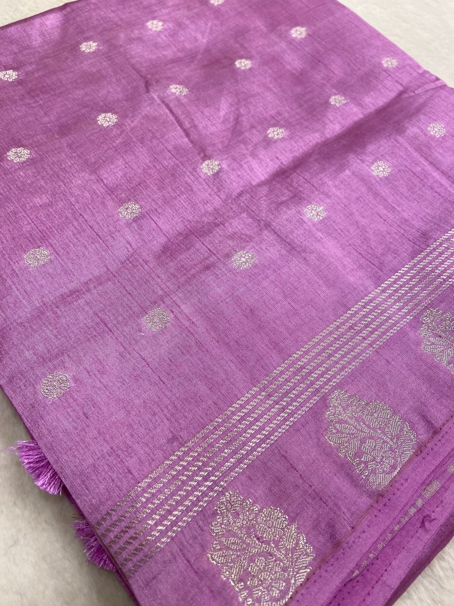 Butter Crepe Silk Saree - Kanjeevaram Silk Mandir