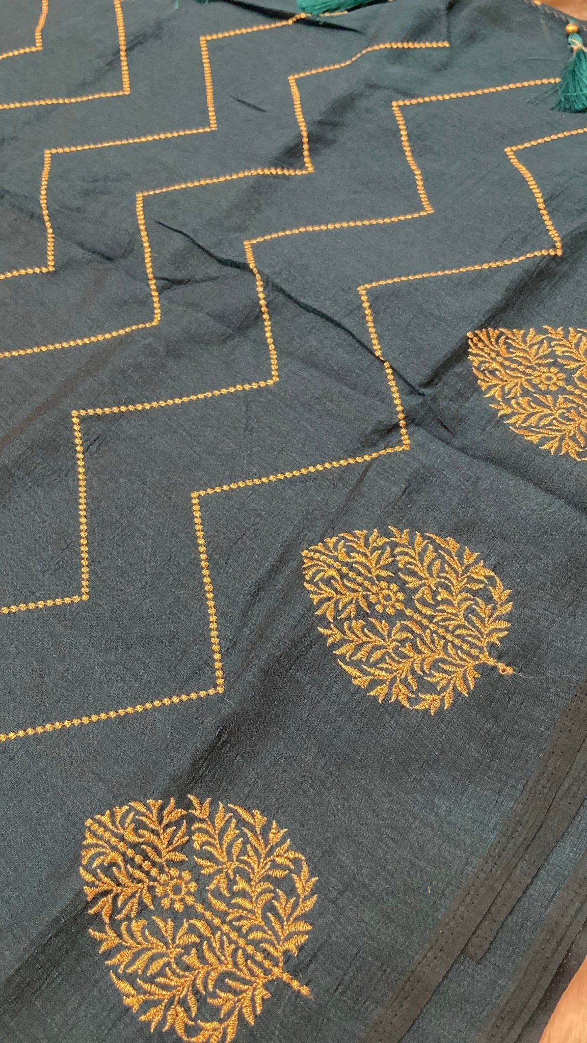 Butter Crepe Silk Saree🔹 - Kanjeevaram Silk Mandir