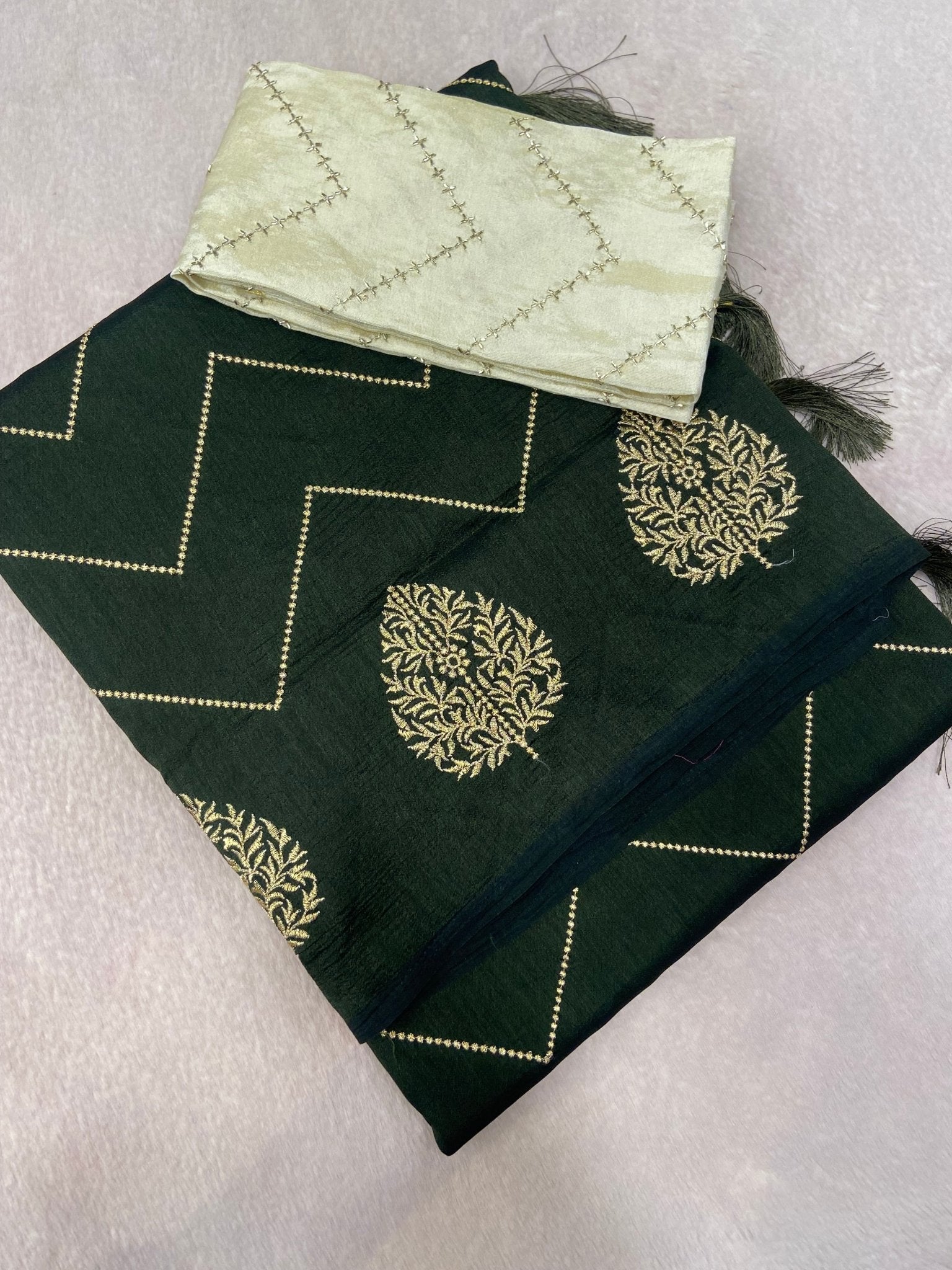 Butter Crepe Silk Saree - Kanjeevaram Silk Mandir