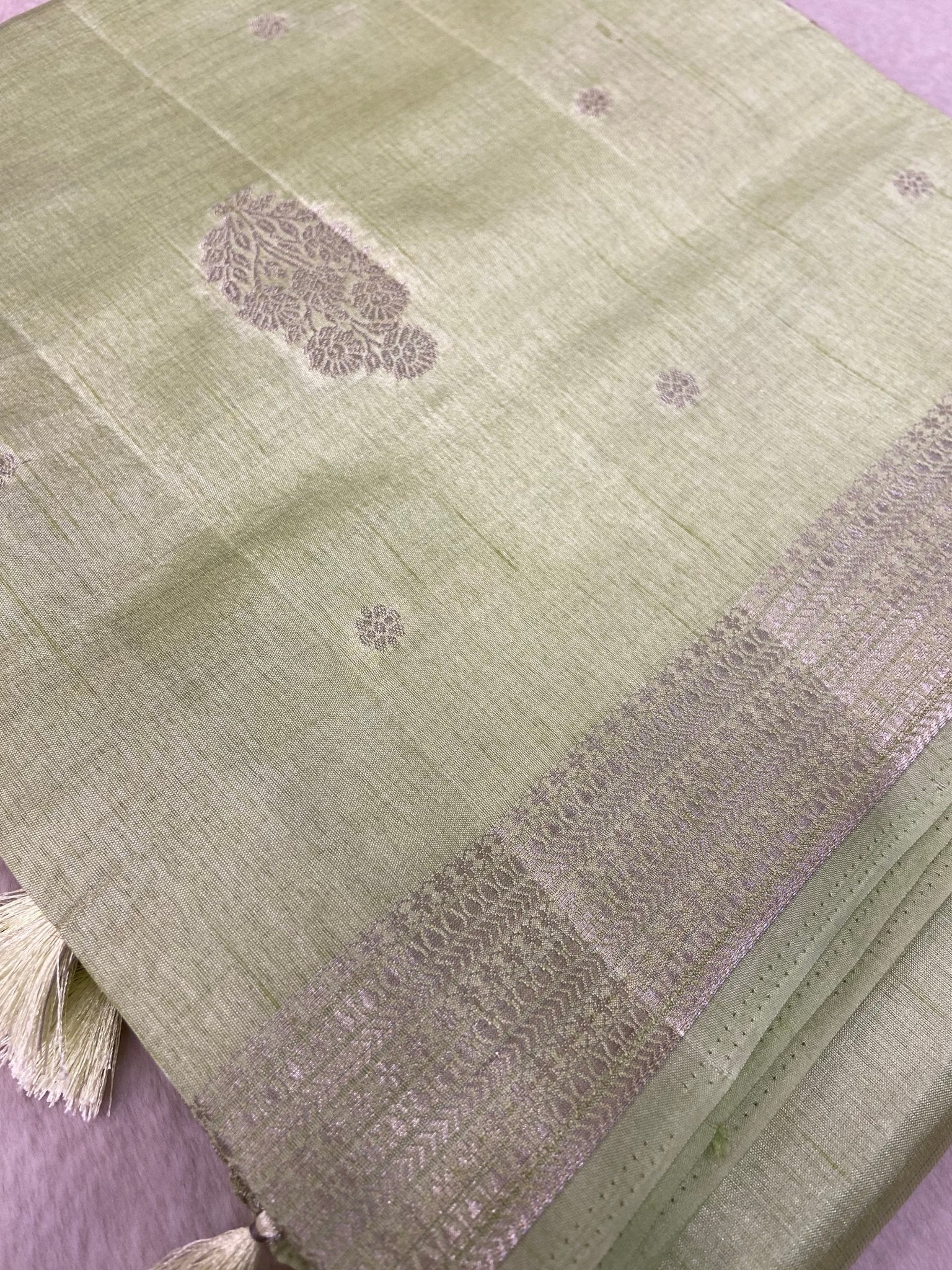 Butter Crepe Silk Saree - Kanjeevaram Silk Mandir