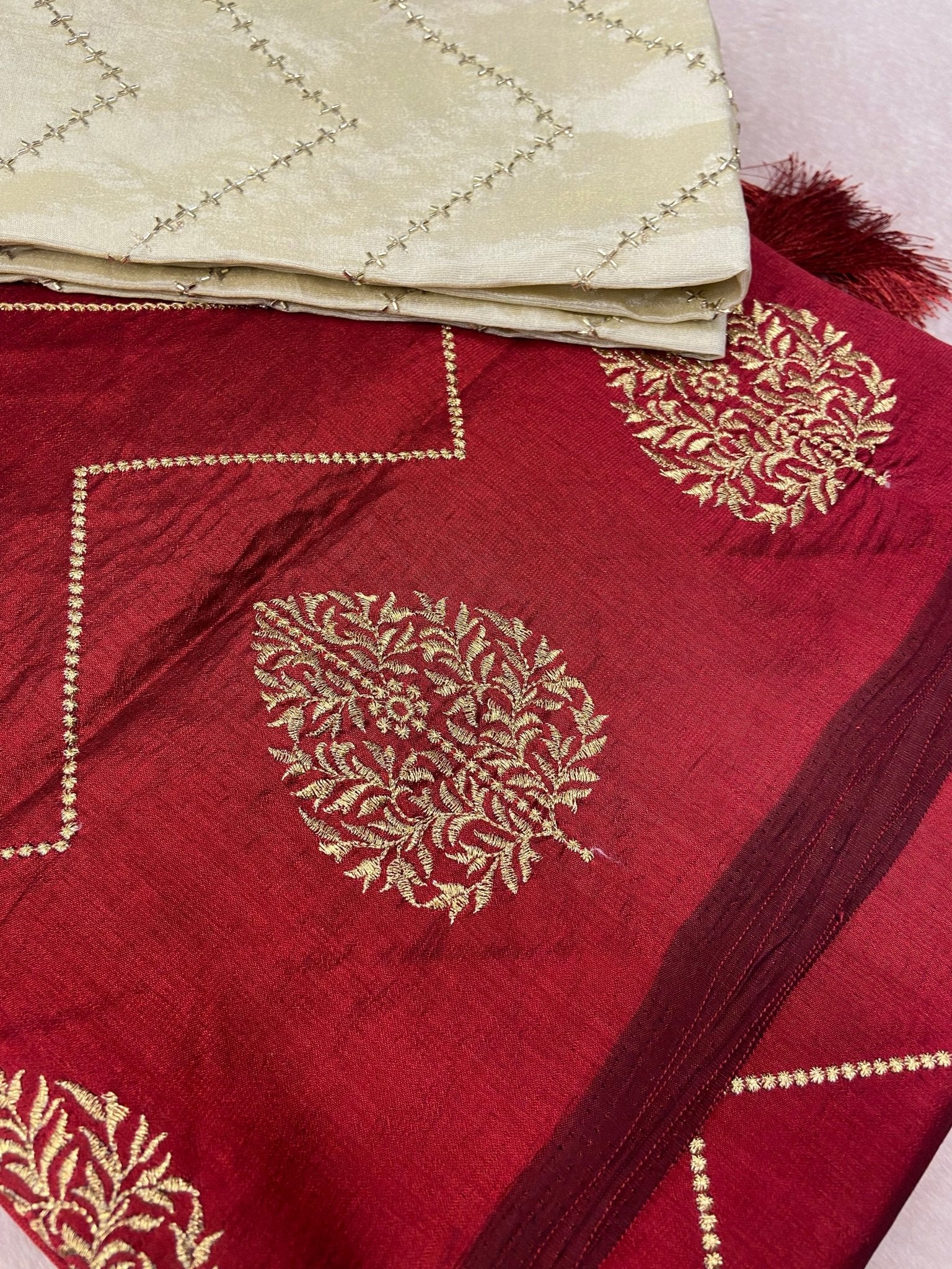 Butter Crepe Silk Saree - Kanjeevaram Silk Mandir