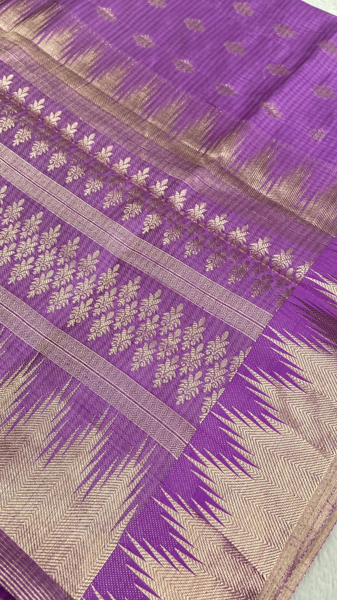 Butter Crepe Silk Saree - Kanjeevaram Silk Mandir