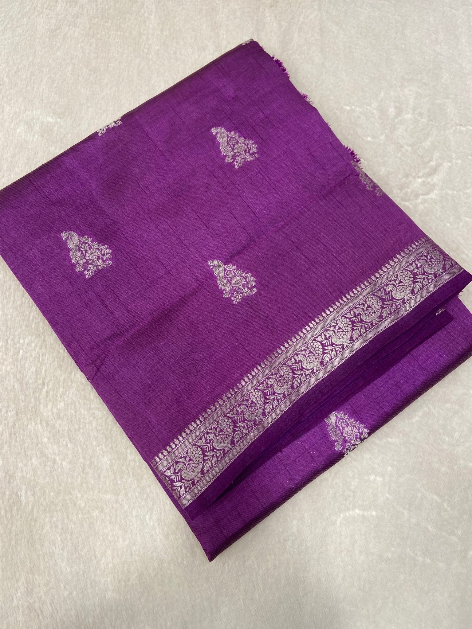 Butter Crepe Silk Saree - Kanjeevaram Silk Mandir