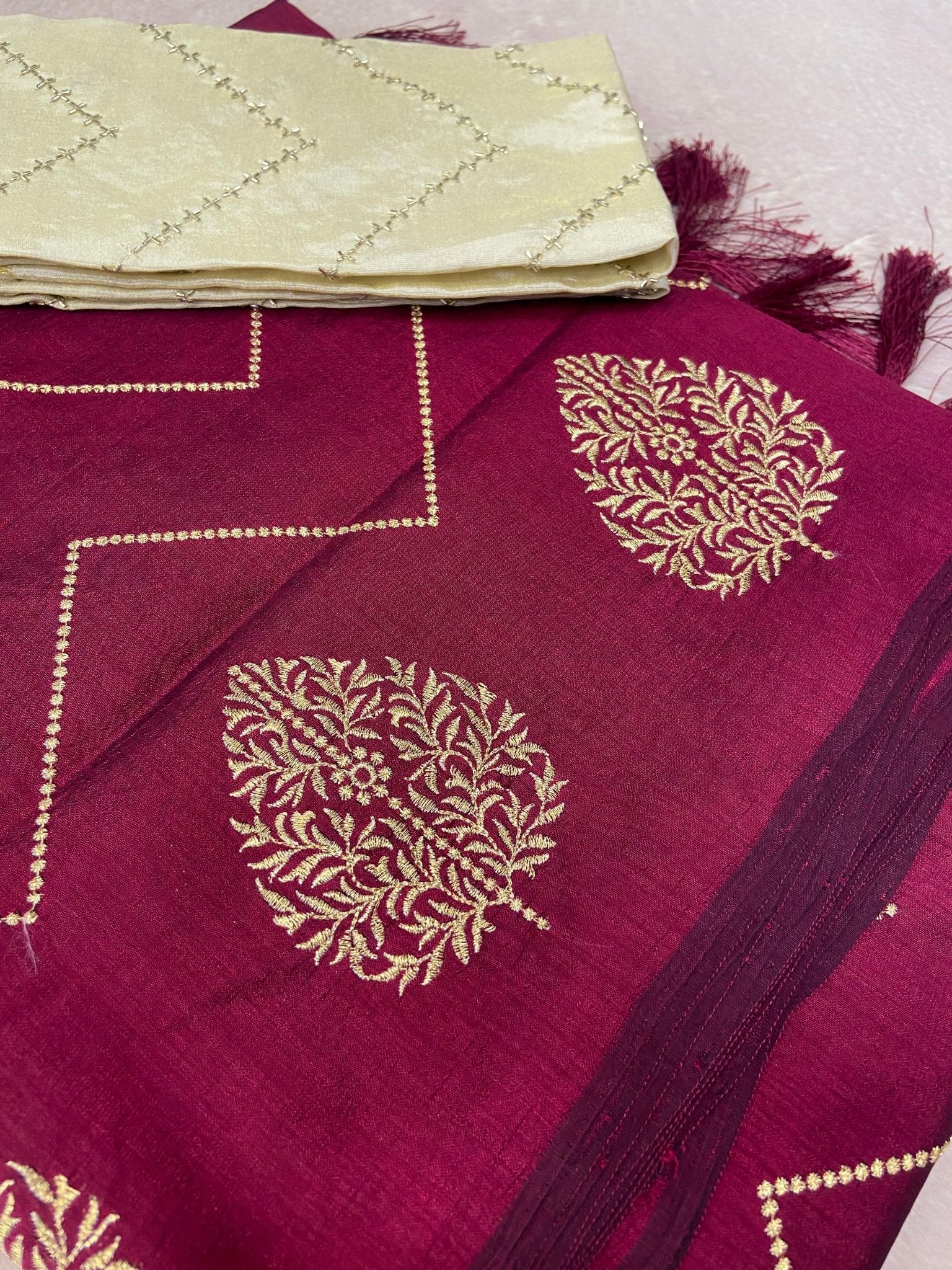 Butter Crepe Silk Saree🥀 - Kanjeevaram Silk Mandir