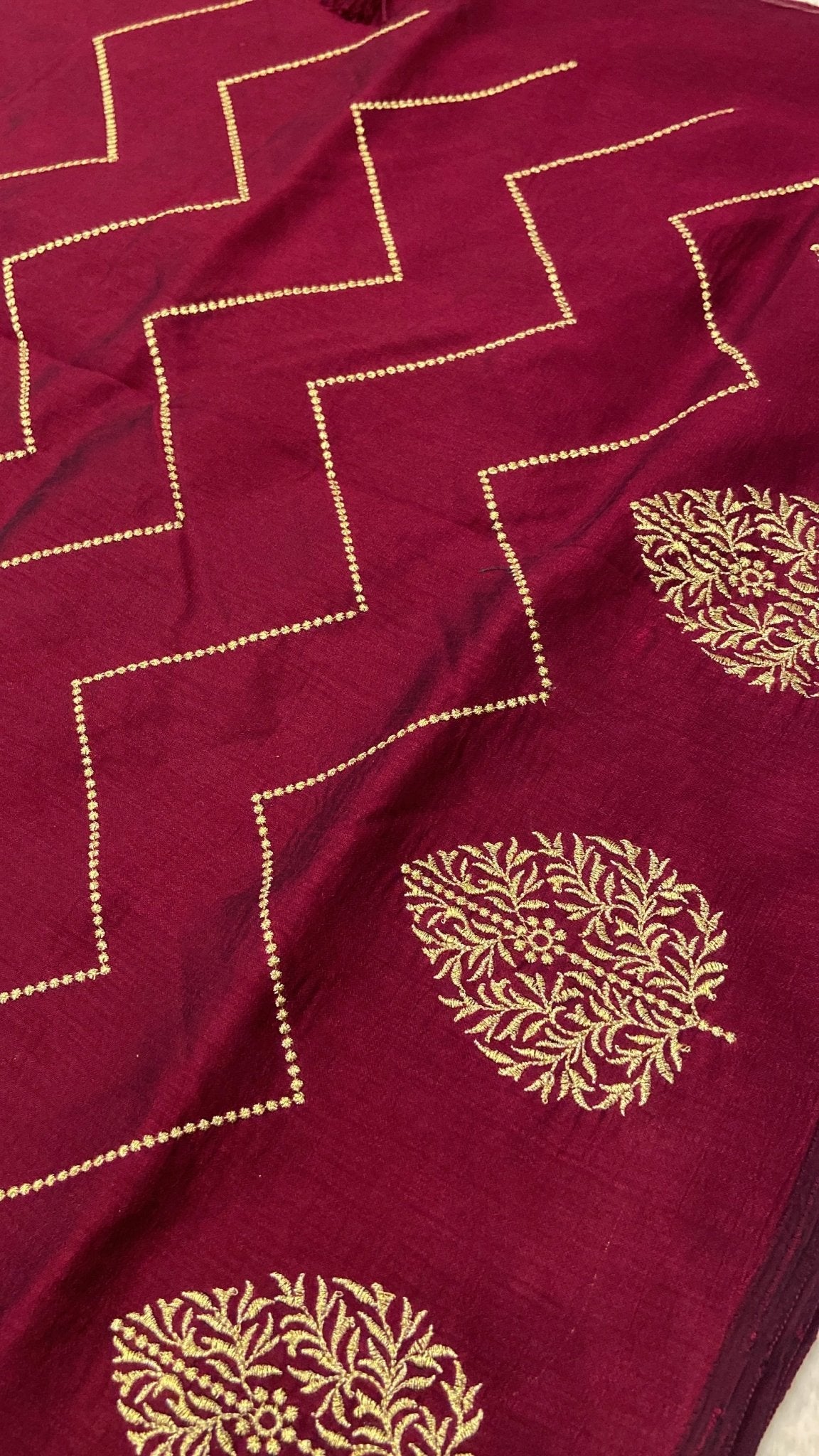 Butter Crepe Silk Saree🥀 - Kanjeevaram Silk Mandir