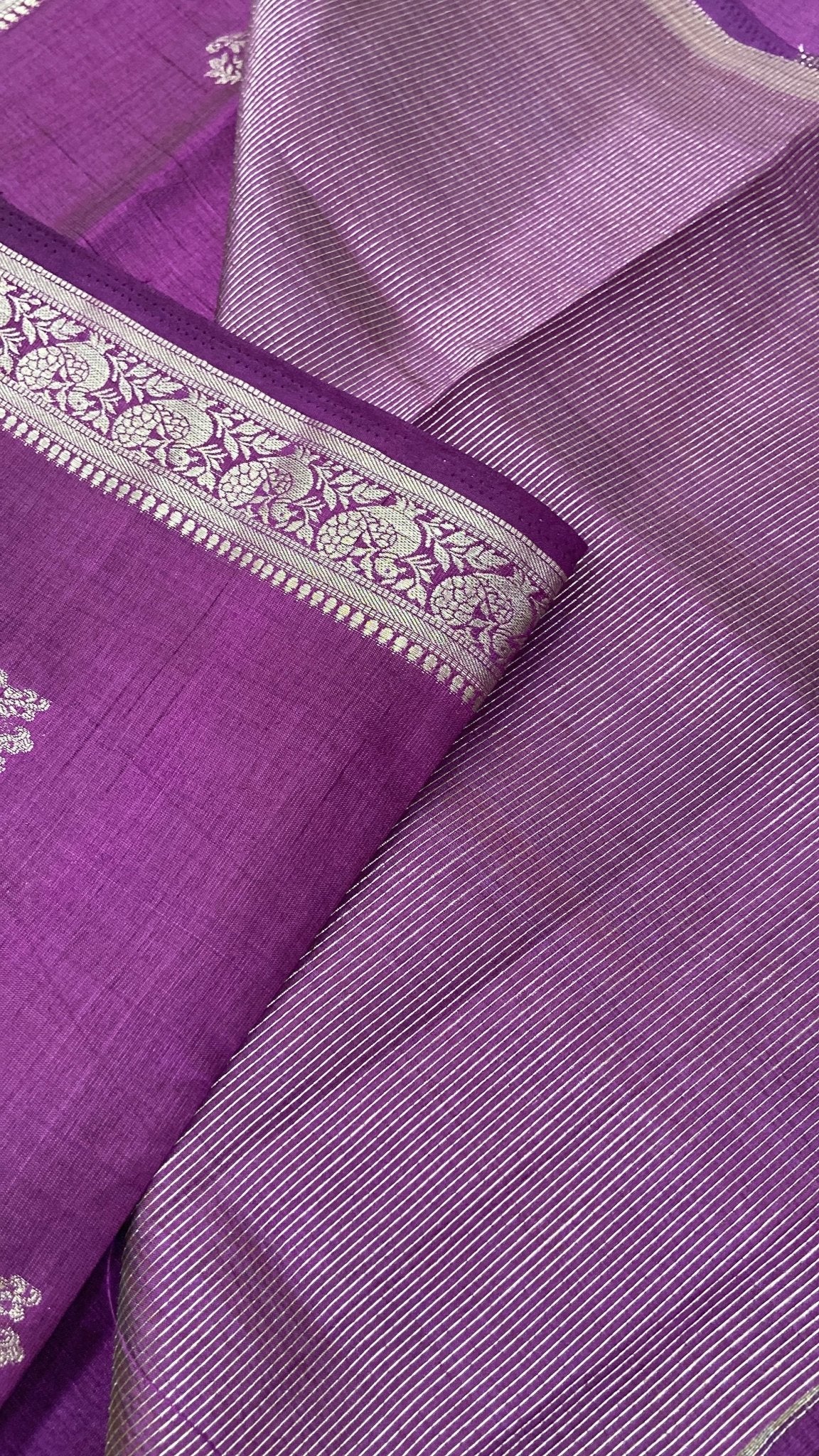 Butter Crepe Silk Saree - Kanjeevaram Silk Mandir