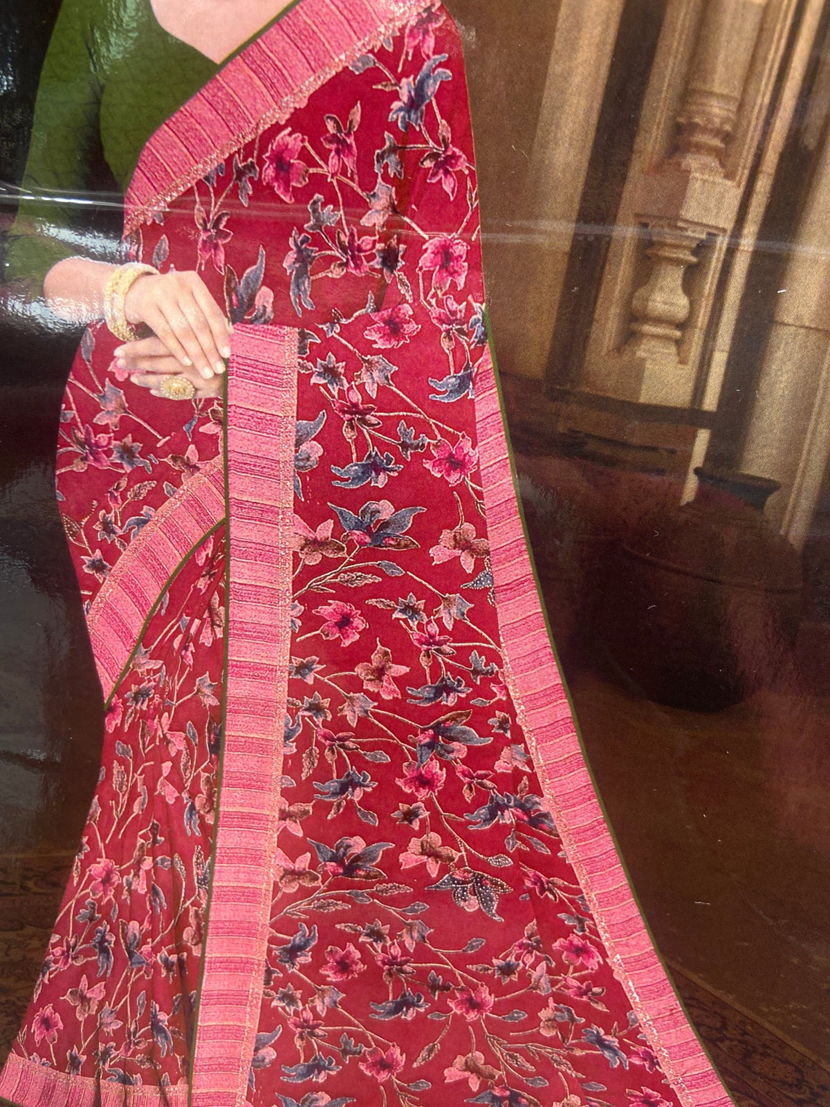 Chiffon Brasso Saree - Kanjeevaram Silk Mandir