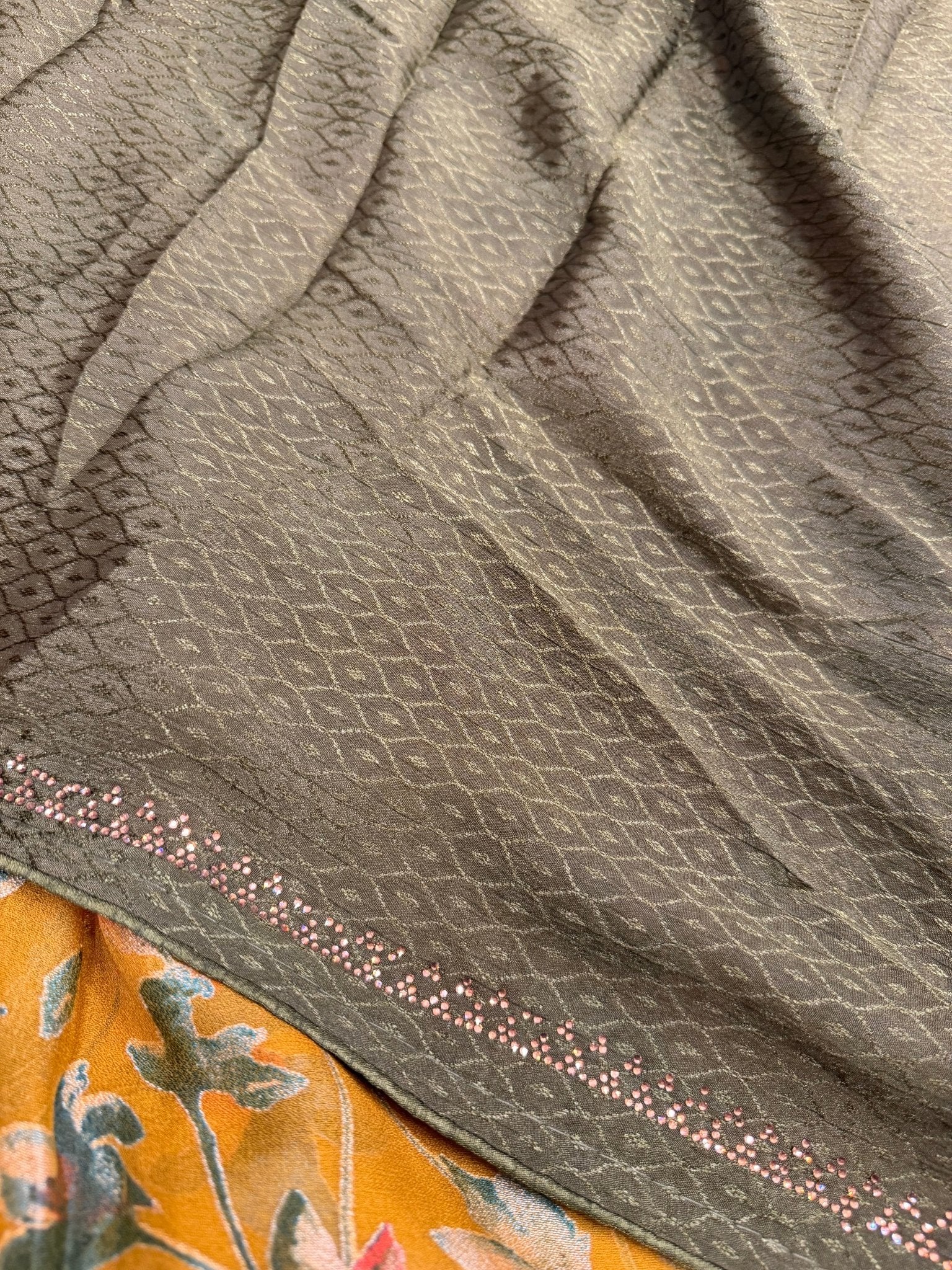 Chiffon Brasso Saree - Kanjeevaram Silk Mandir