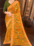 Chiffon Brasso Saree - Kanjeevaram Silk Mandir