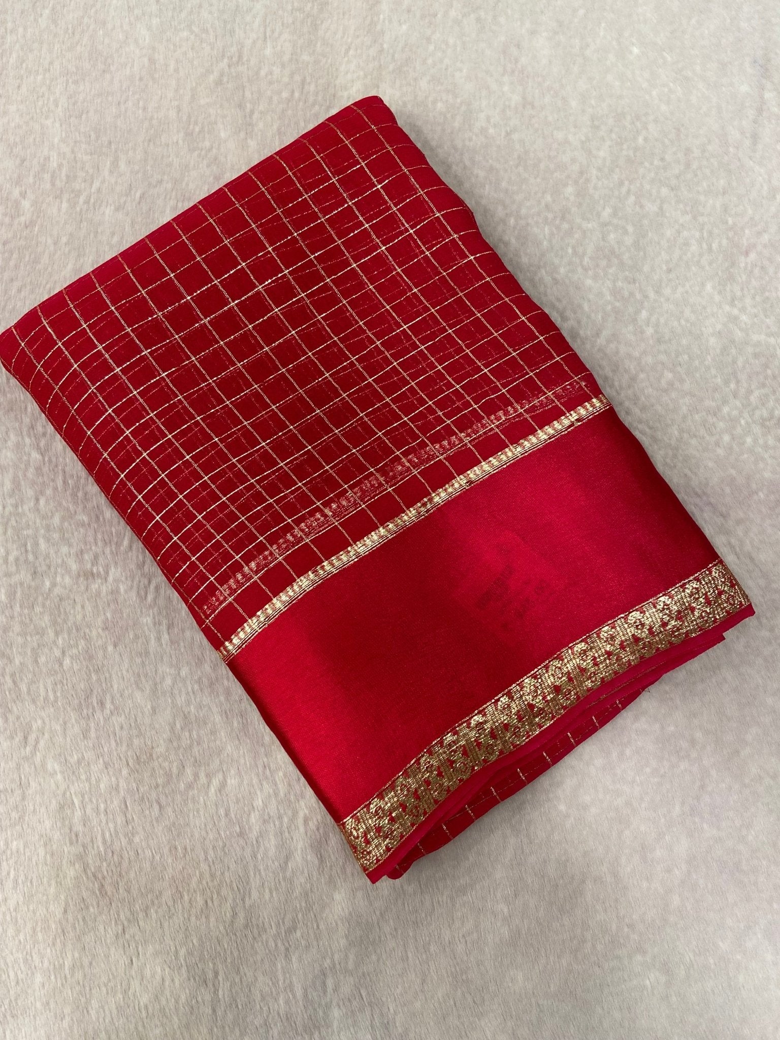 Chiffon Saree With Satin Border💗 - Kanjeevaram Silk Mandir