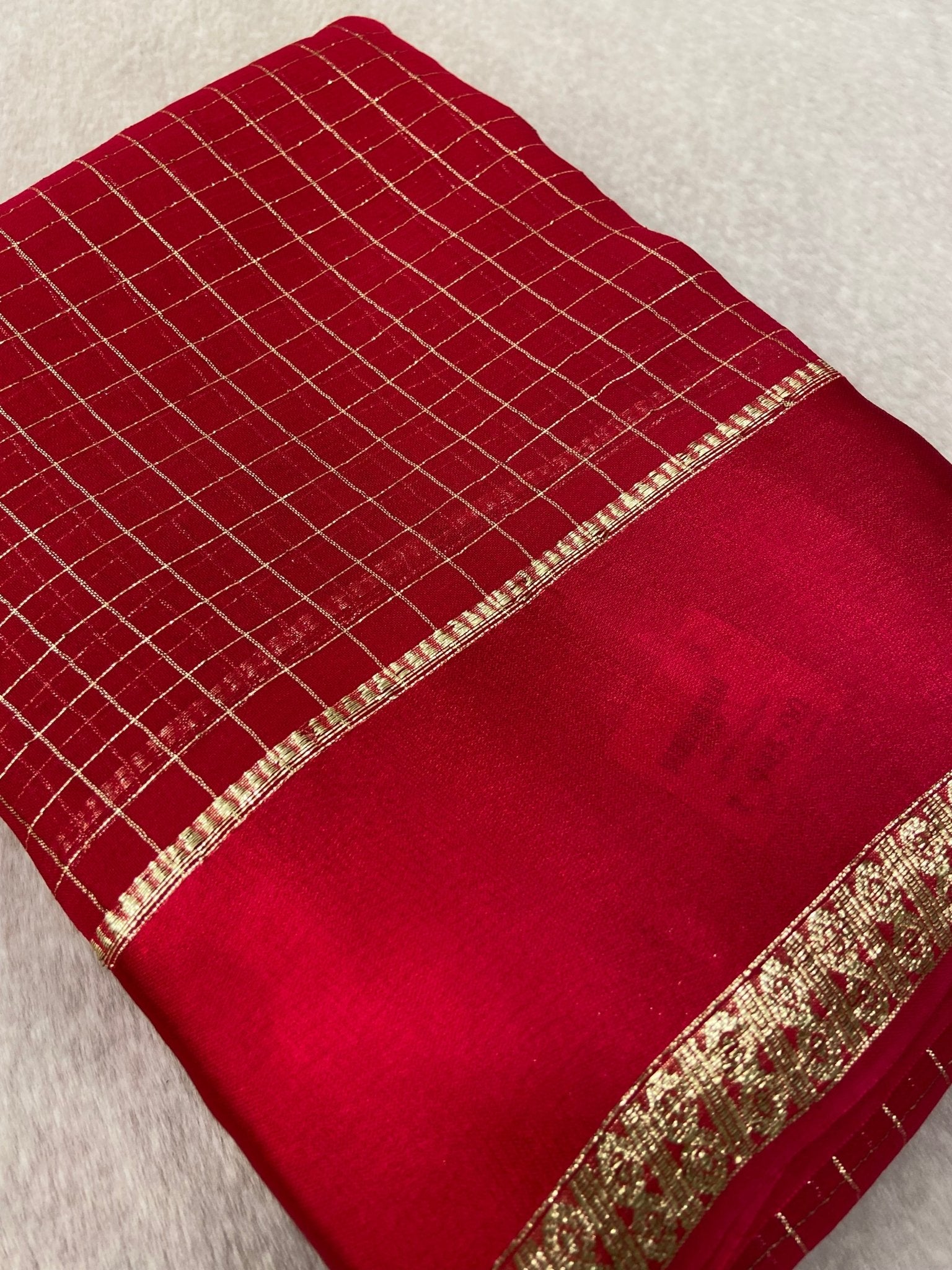 Chiffon Saree With Satin Border💗 - Kanjeevaram Silk Mandir