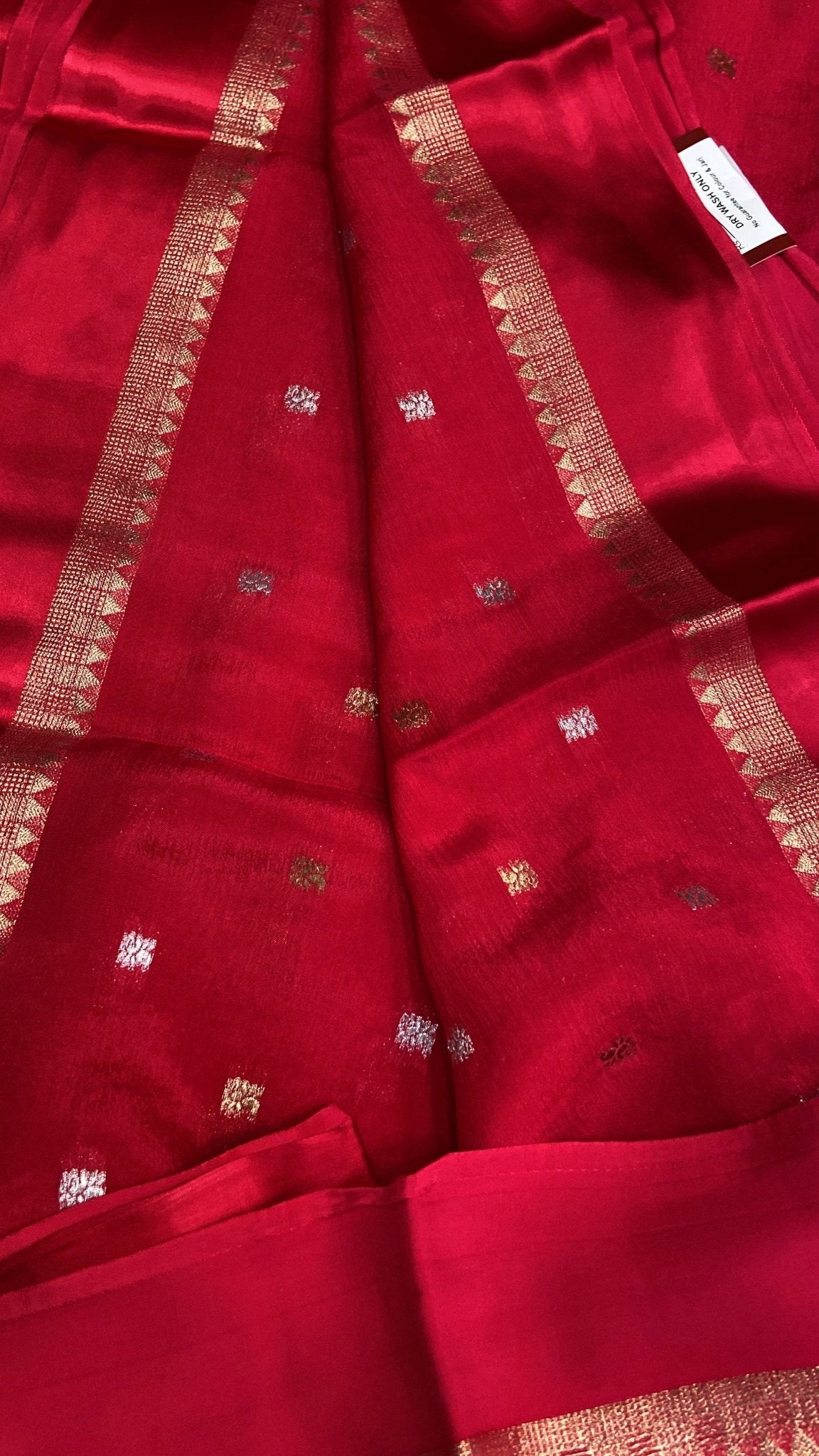 Crepe Chiffon saree - Kanjeevaram Silk Mandir