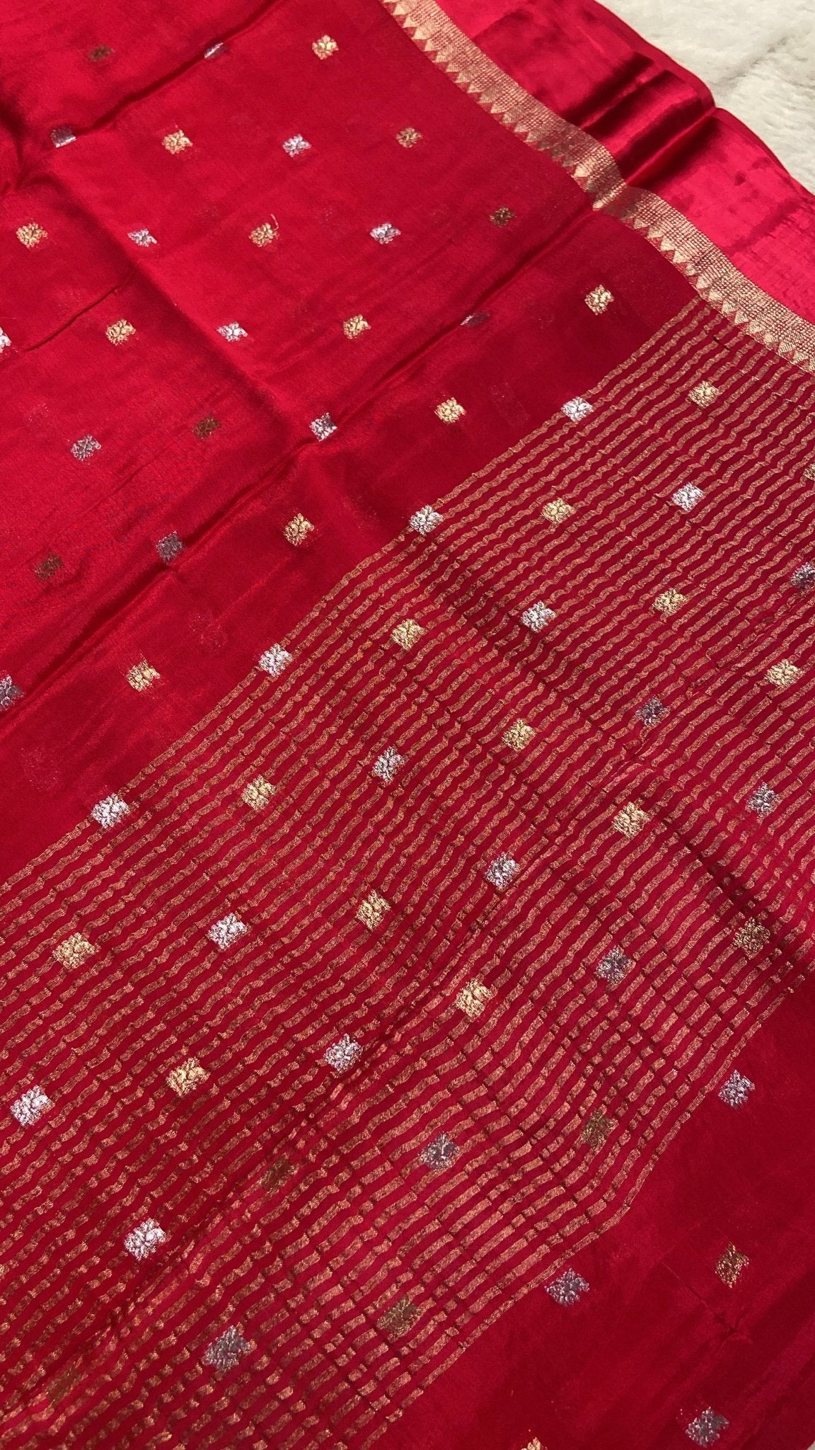 Crepe Chiffon saree - Kanjeevaram Silk Mandir