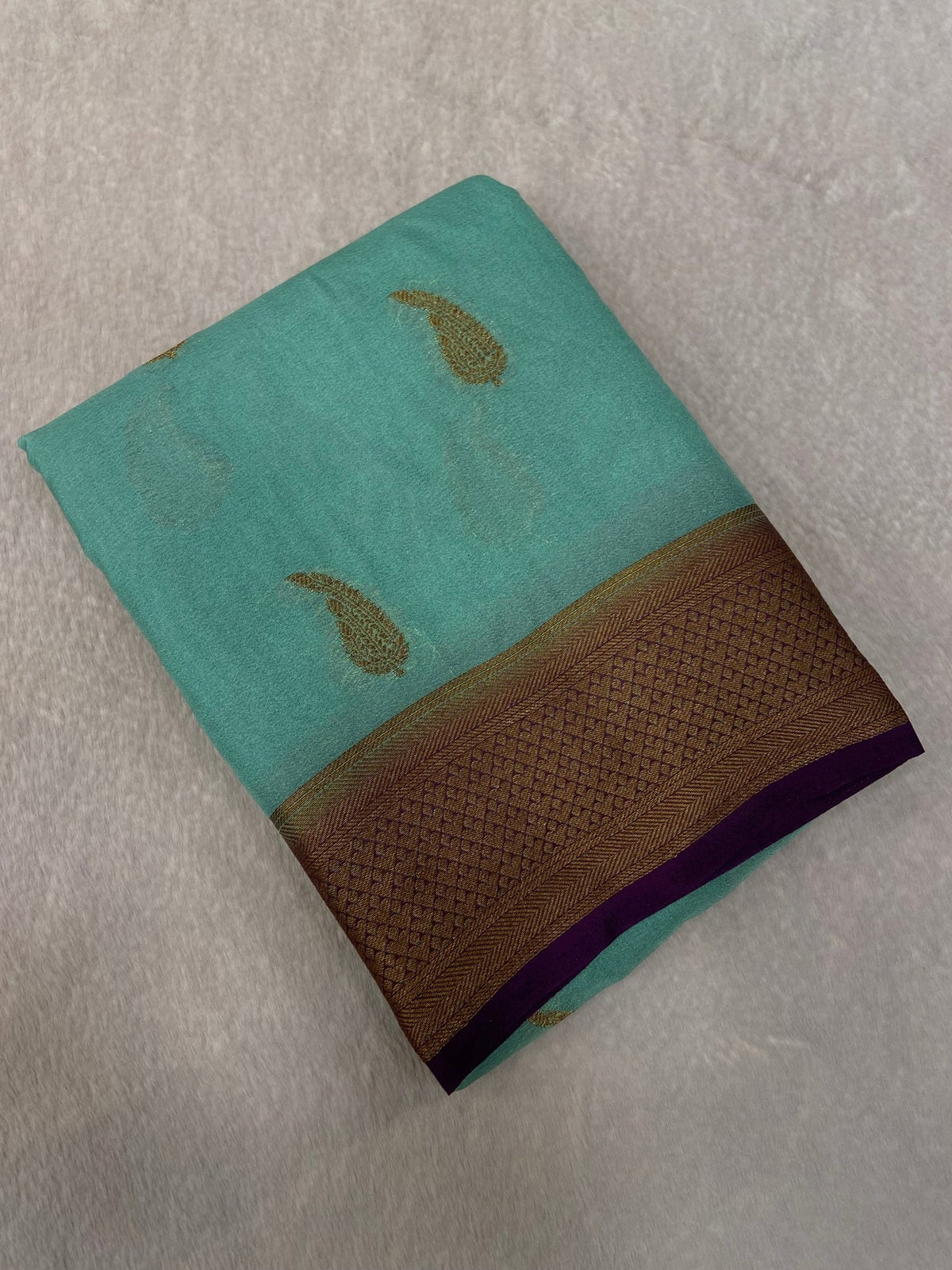 Crepe Viscose Silk Saree - Kanjeevaram Silk Mandir