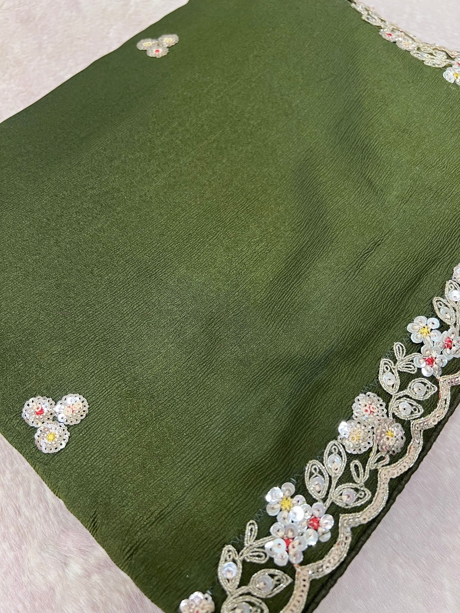Designer Fancy Saree With Work - Kanjeevaram Silk Mandir