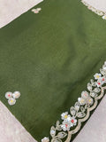 Designer Fancy Saree With Work - Kanjeevaram Silk Mandir