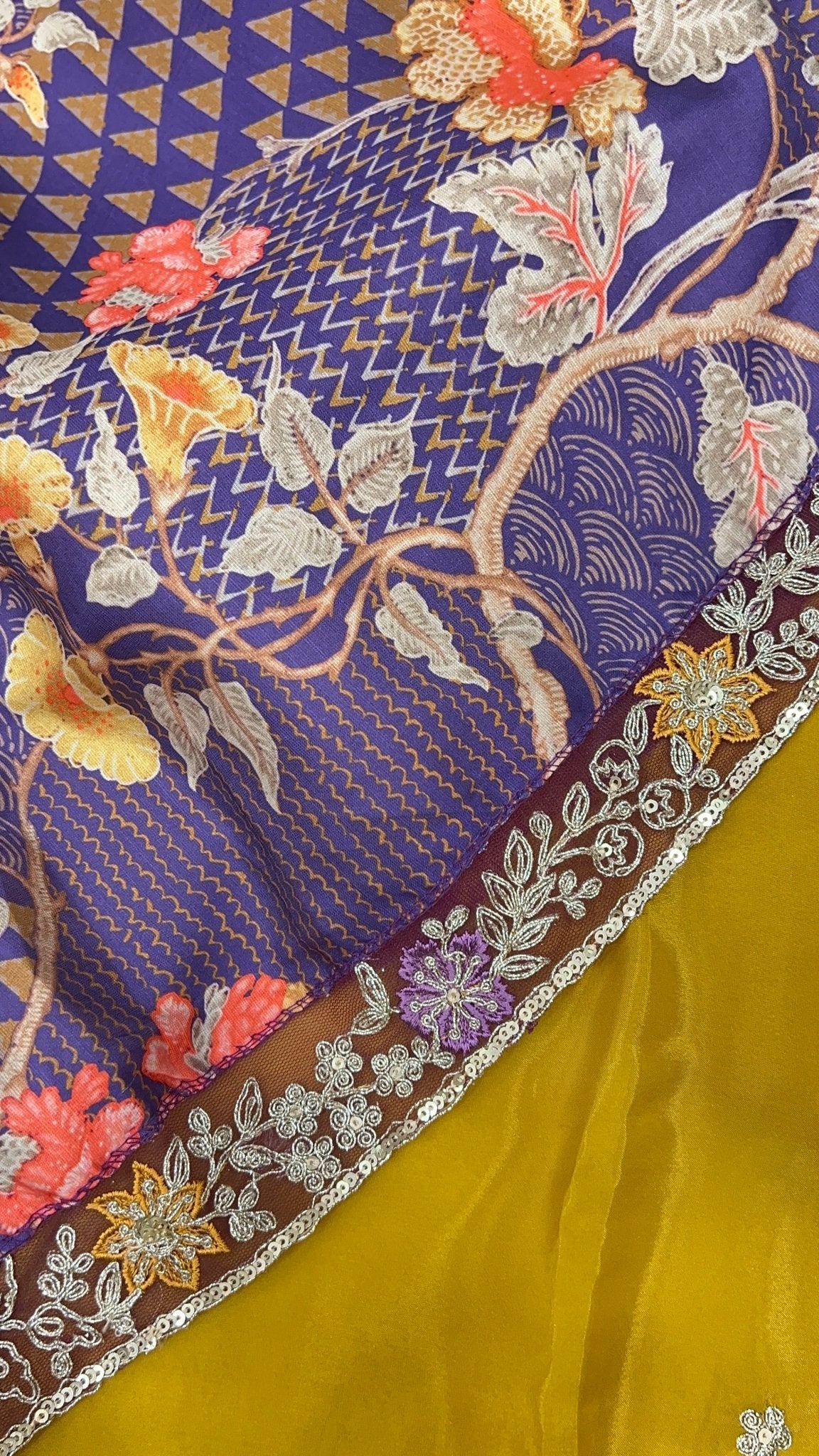 Designer Fancy Saree With Work - Kanjeevaram Silk Mandir
