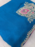 Designer Fancy Saree With Work - Kanjeevaram Silk Mandir