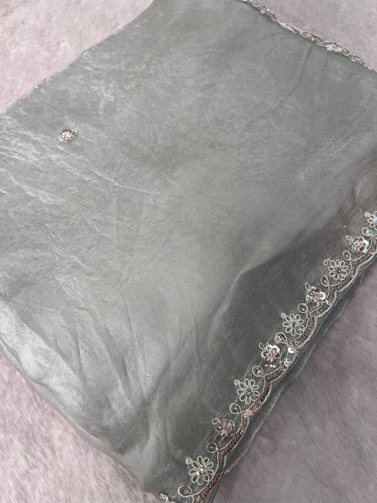 Designer Fancy Saree With Work - Kanjeevaram Silk Mandir
