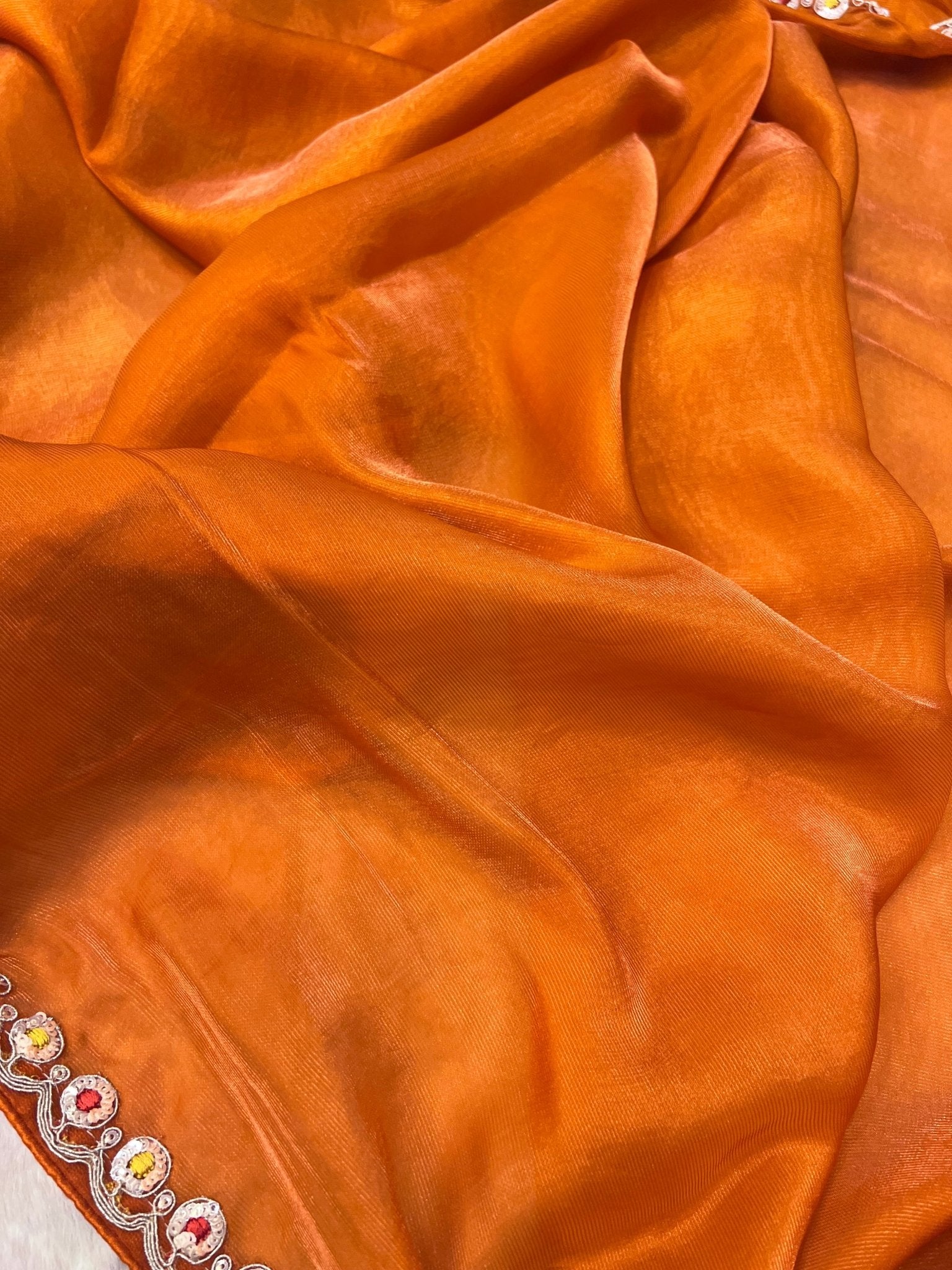 Designer Fancy Saree With Work - Kanjeevaram Silk Mandir
