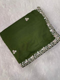 Designer Fancy Saree With Work - Kanjeevaram Silk Mandir