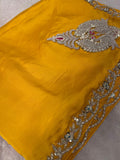 Designer Fancy Saree With Work - Kanjeevaram Silk Mandir